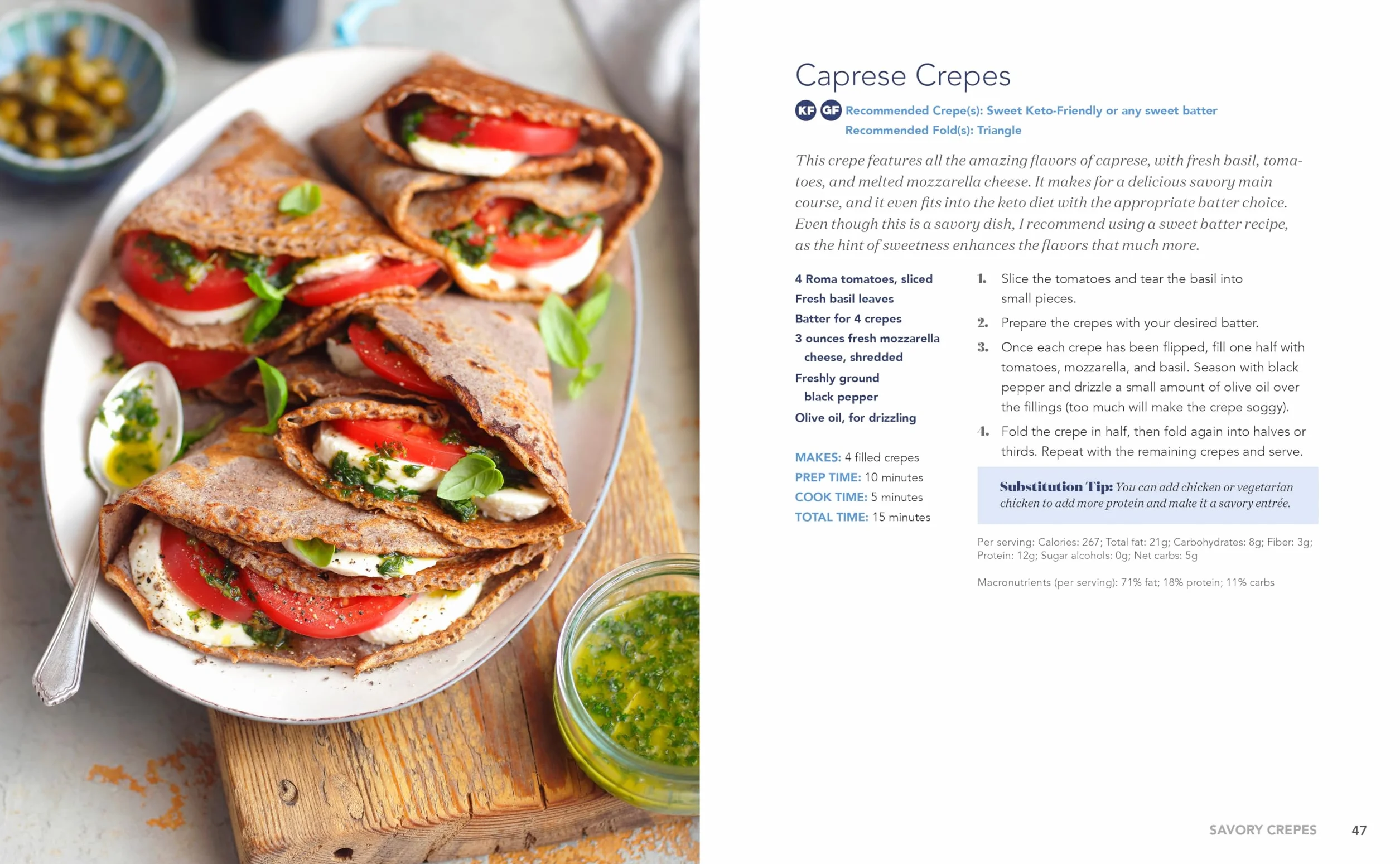 The Crepe Recipe Book for Beginners: 60+ Sweet and Savory Crepes