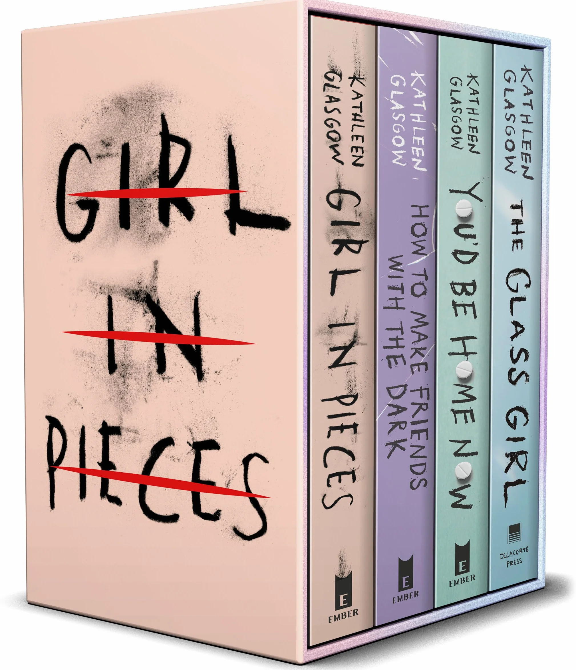 Kathleen Glasgow 4-Book Boxed Set: Girl in Pieces, How to Make Friends with the Dark, You'd Be Home Now, The Glass Girl