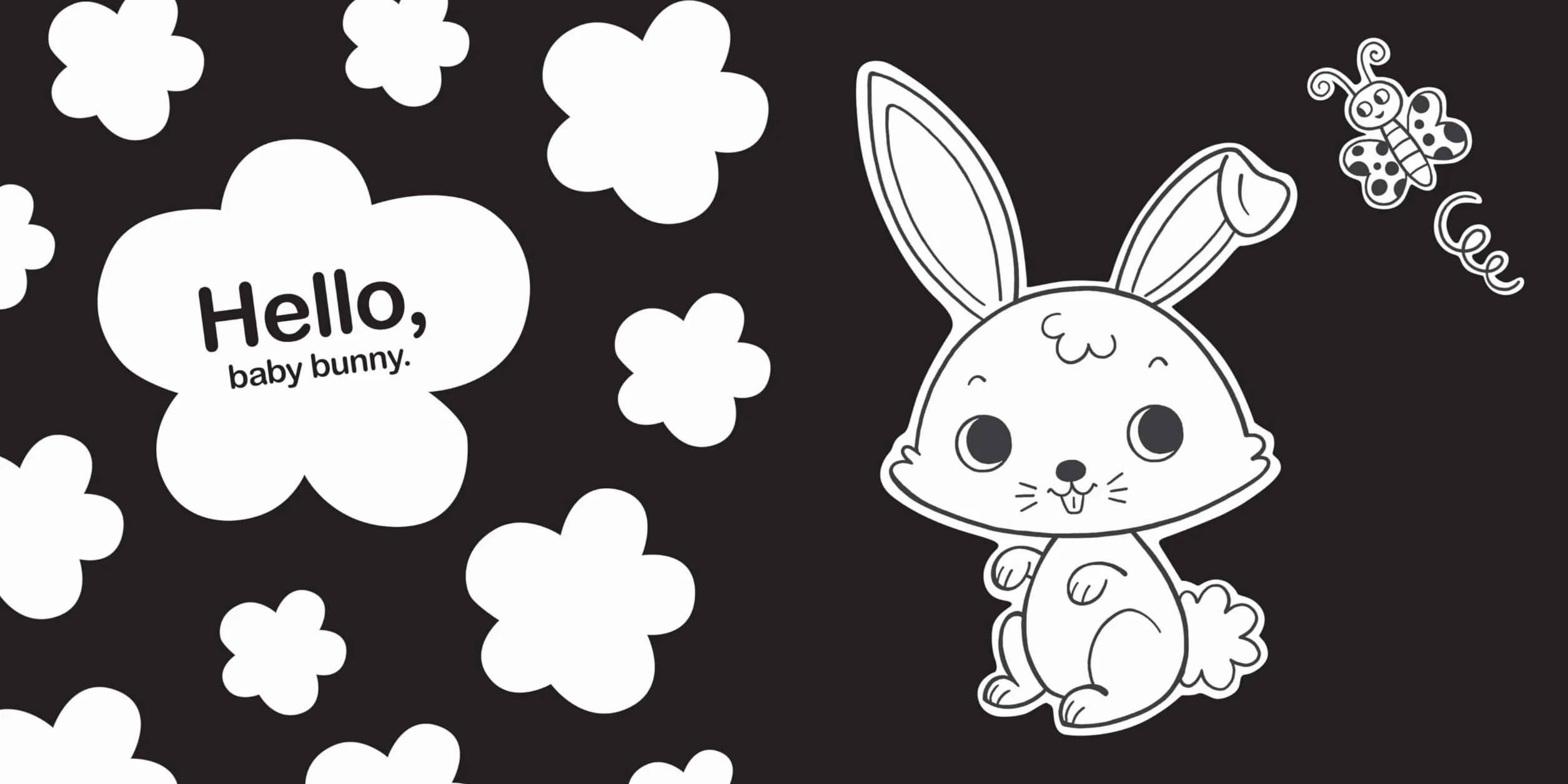 Hello, Baby Animals: High-Contrast Black-and-White Board Book for Newborns