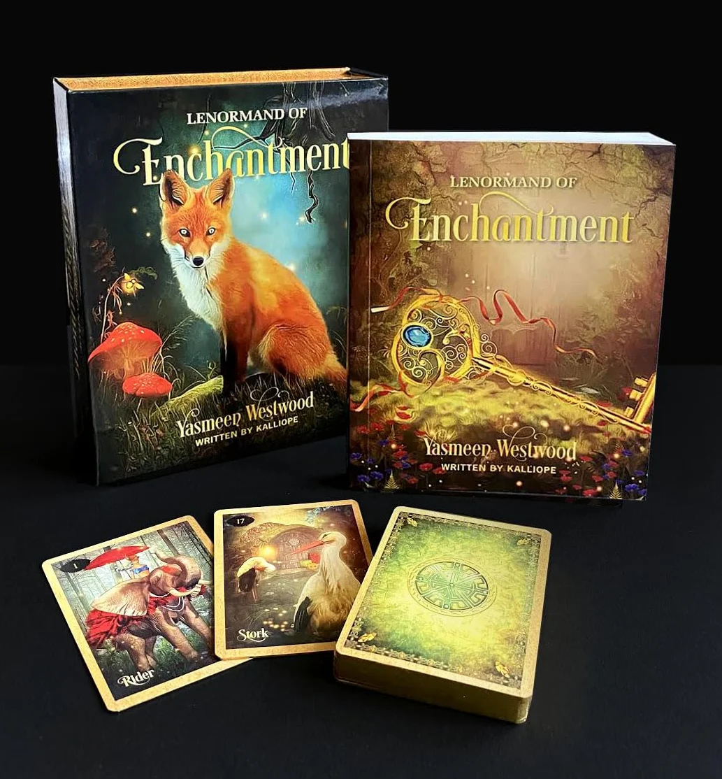 Lenormand of Enchantment Oracle Kit Box Set 36 Cards Guide Book