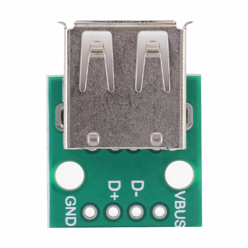 10 sztuk tabliczka zaciskowa USB, adapter USB do płytki DIP, 2,54 mm żeńskie złącze USB do lutowania, tabliczka zaciskowa USB typu A 4-pinowa tablica korkowa Mini gniazdo USB do montażu na panelu