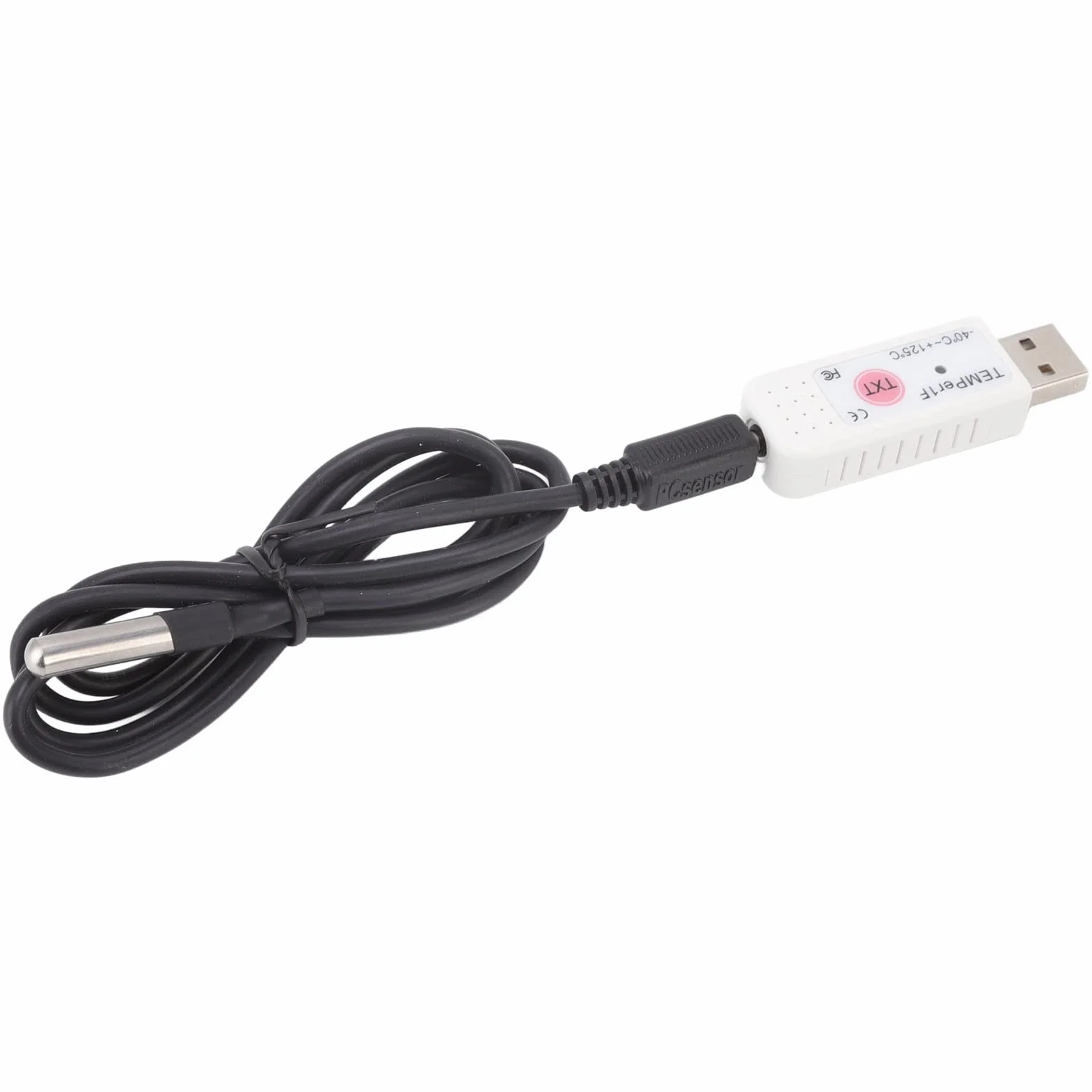 TEMPer1F Termometr Komputerowy USB, Rejestrator Czujnika Temperatury w Czasie Rzeczywistym, Rejestrator Danych Monitorowania Temperatury Otoczenia, Alarm Górnej Dolnej Granicy Temperatury, dla Systemu