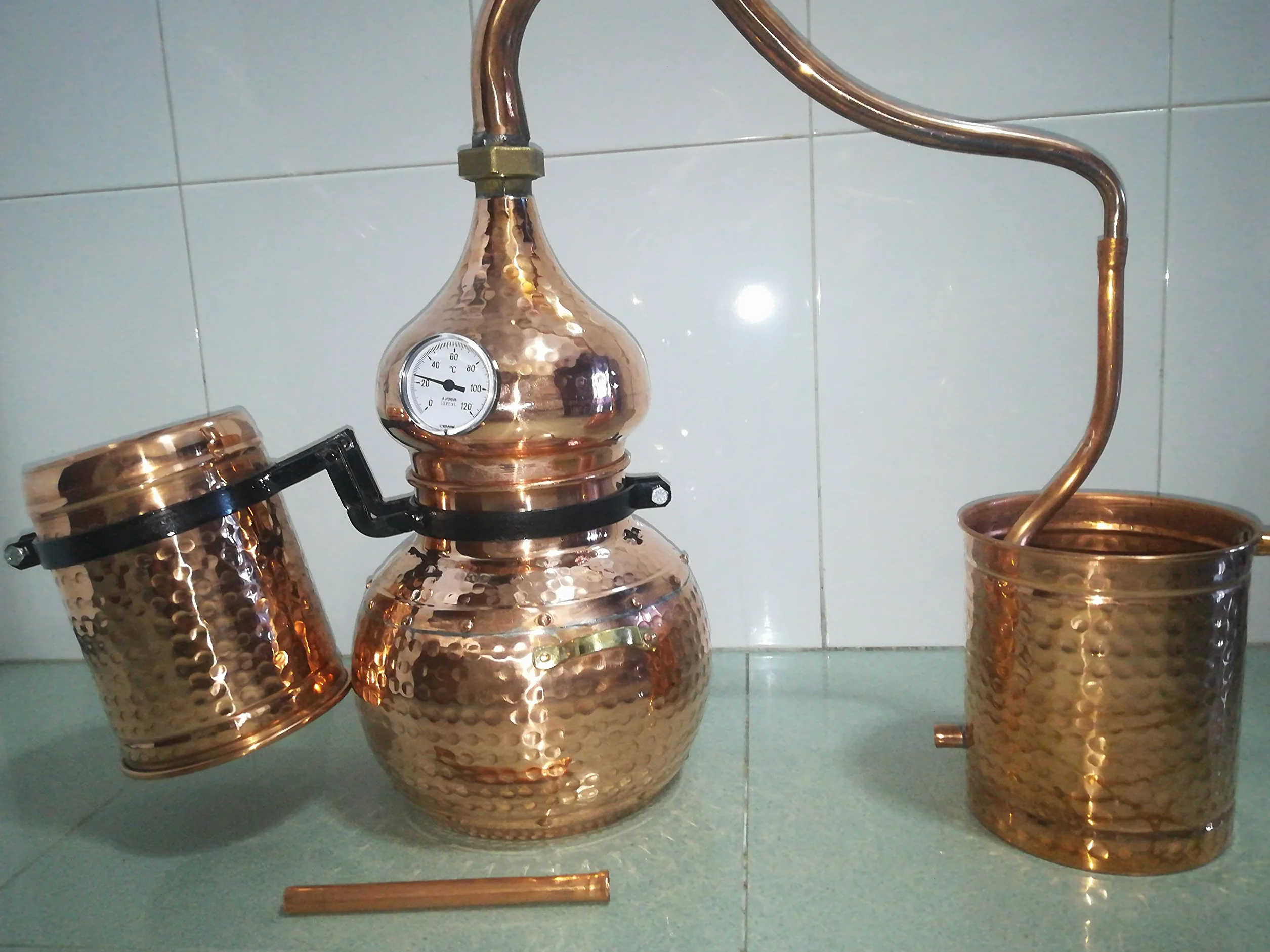 Destylator alembik kolumnowa z miedzi 5 l