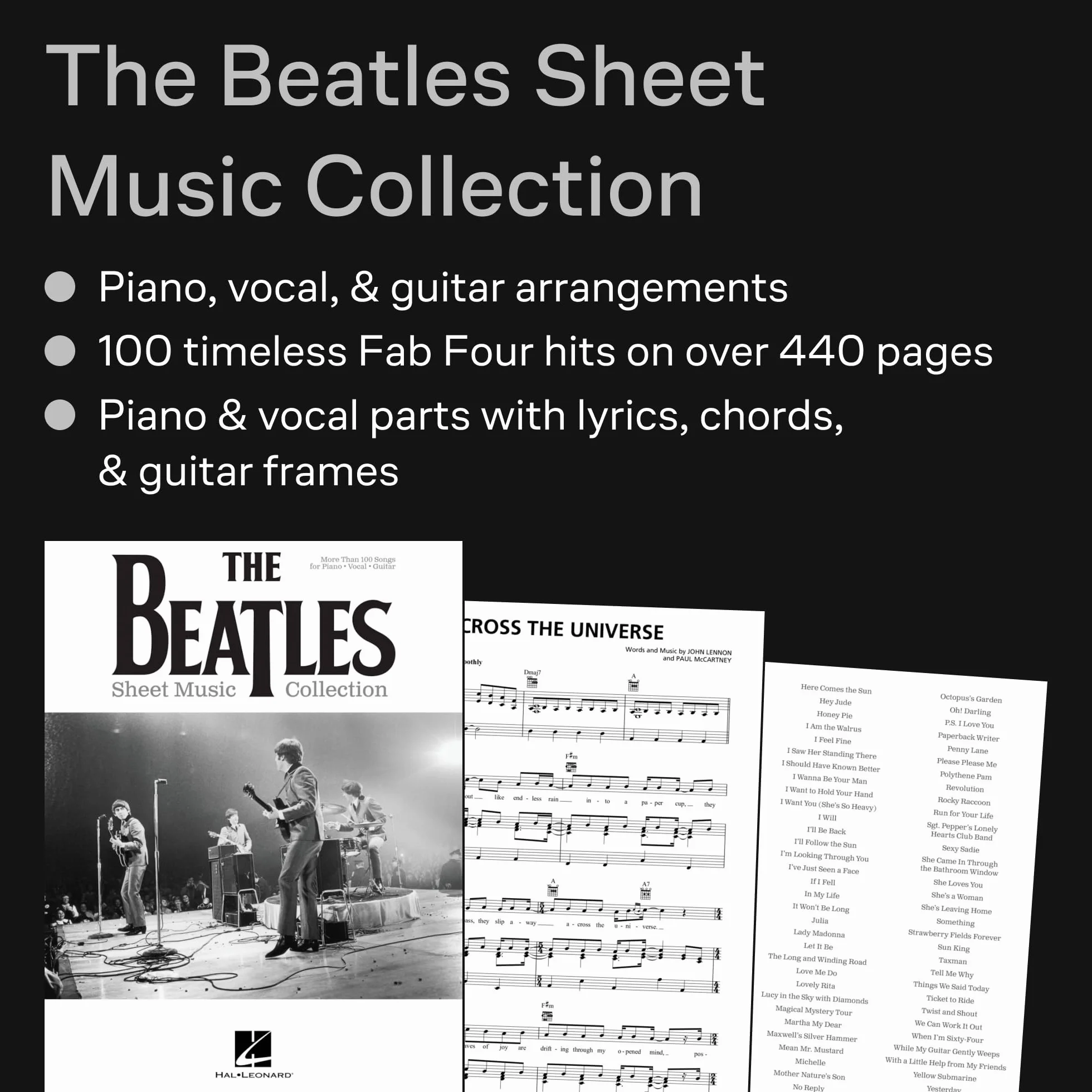 The Beatles Sheet Music Collection - Piano, Voix & Guitare - 105 Titres