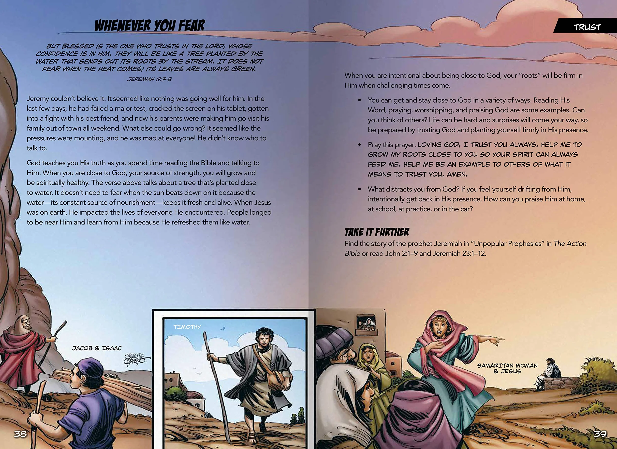 The Action Bible Anytime Devotions: 90 Ways to Help Kids Connect with God