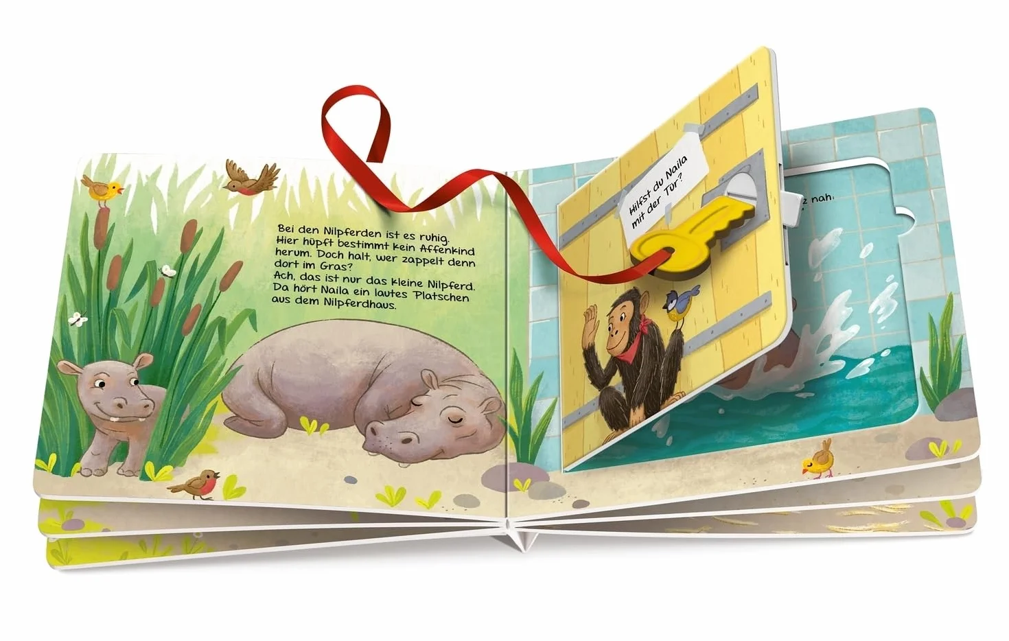 Mein erstes Schlüsselbuch: Wo ist das kleine Affenbaby? Spielbuch mit Schlüssel und Türklappen für Kinder ab 2 Jahren