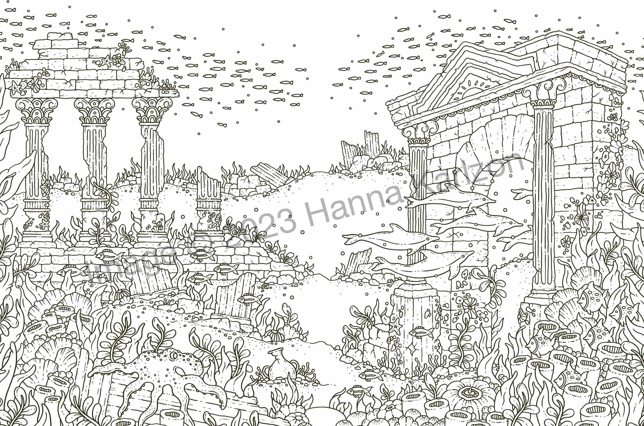 Tales from Atlantis: Coloring Book