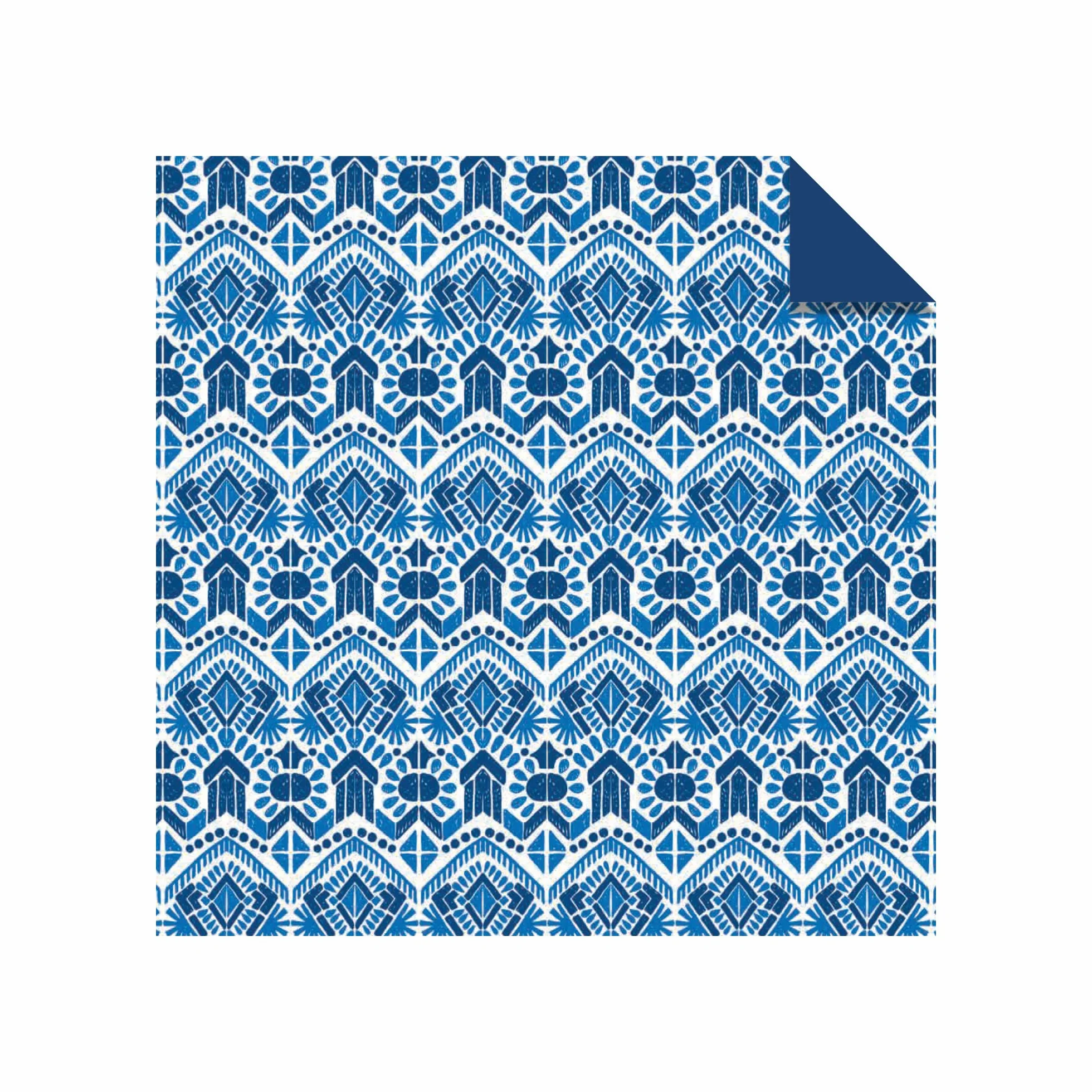 Origami Paper 200 Sheets 6" (15 cm) Double Sided Blue White Patterns 12 Designs