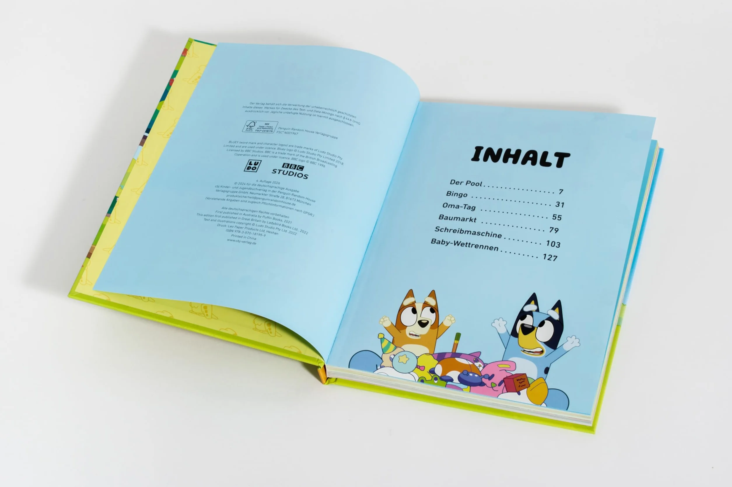BLUEY 5-Minuten-Geschichten Bilderbuch für Kinder ab 3 Jahren