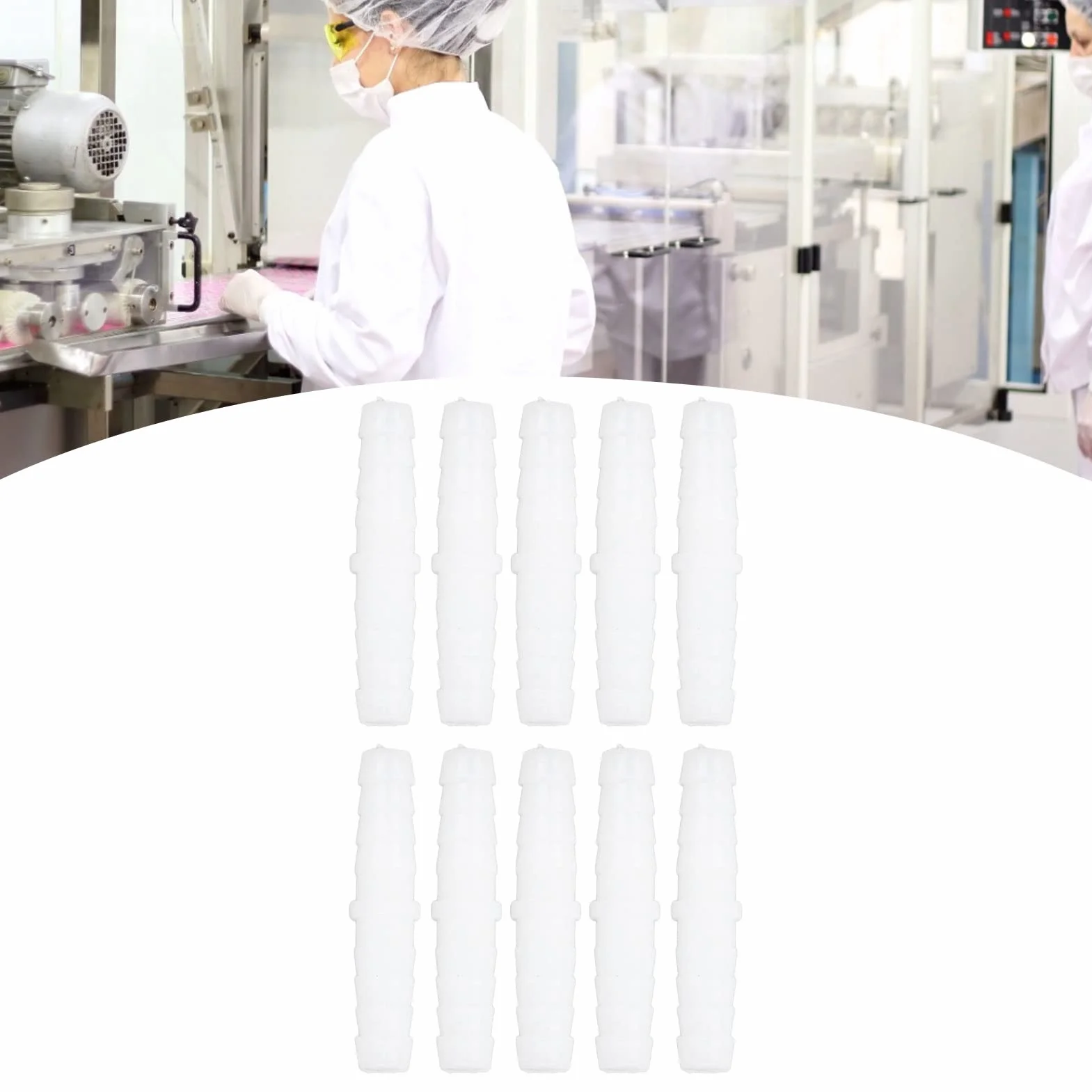 Plastikowy Króciec do Węża Kolczasty Splicer Mender Adapter 6mm