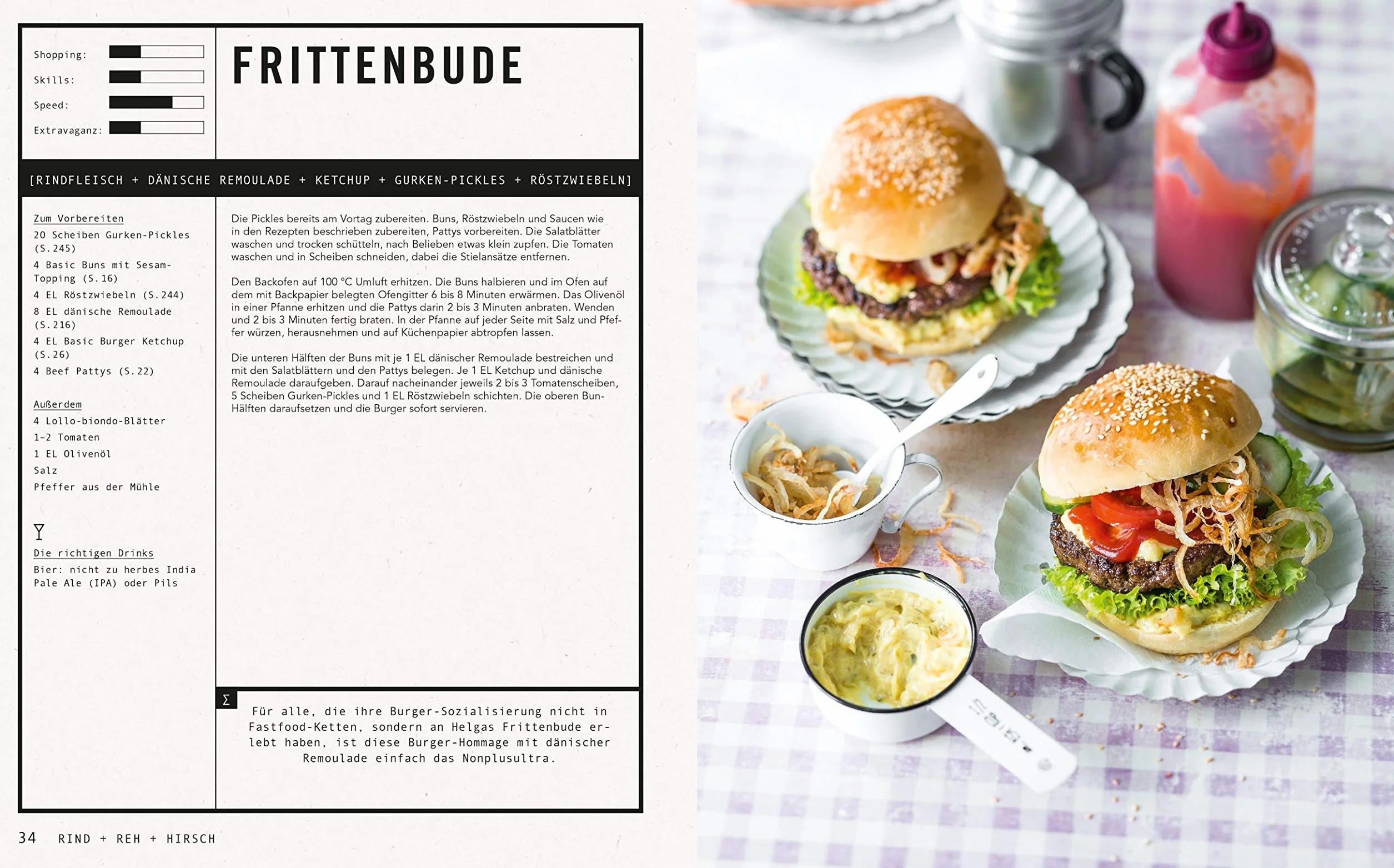Die Burger-Formel: 70 Burger + 60 Extras