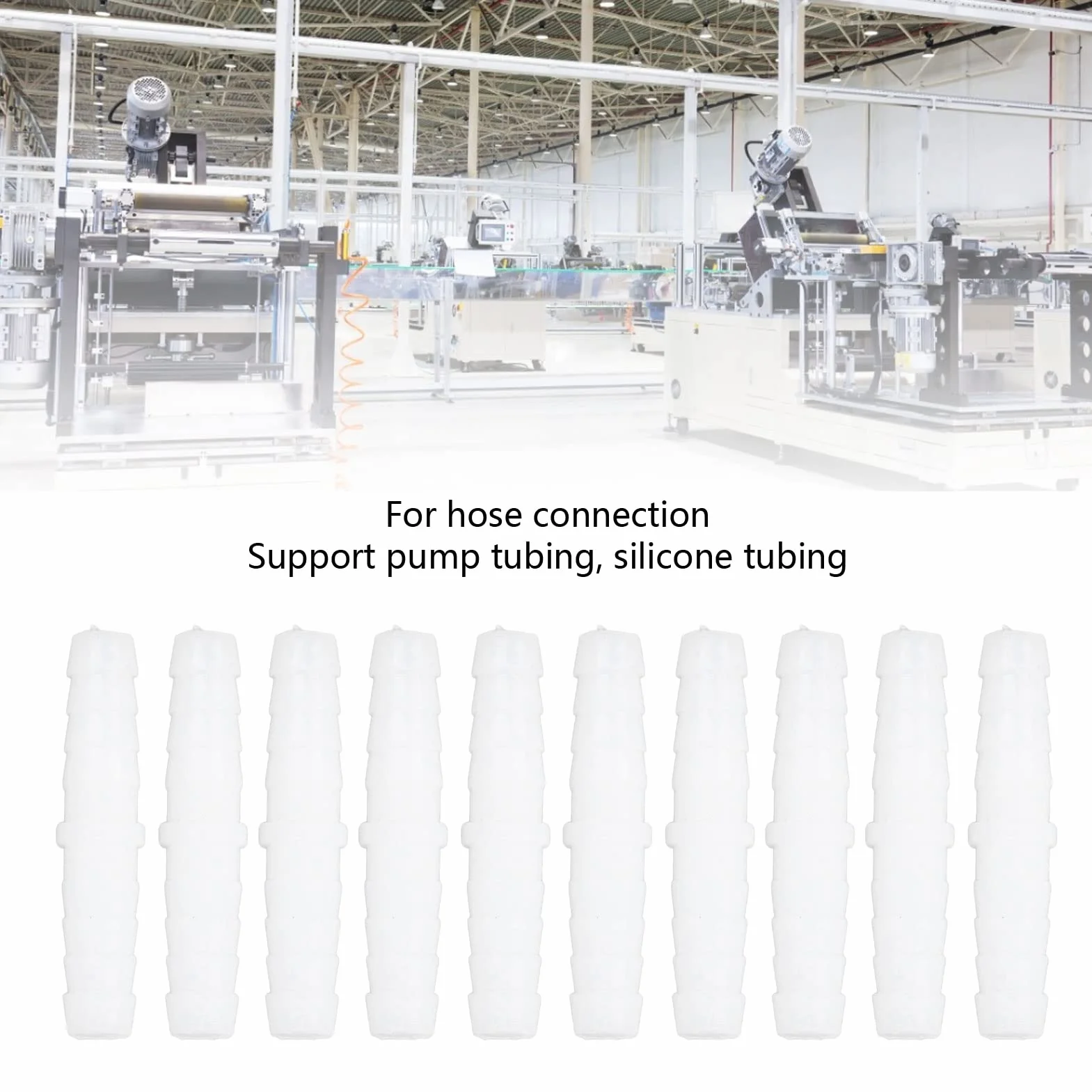 Plastikowy Króciec do Węża Kolczasty Splicer Mender Adapter 6mm