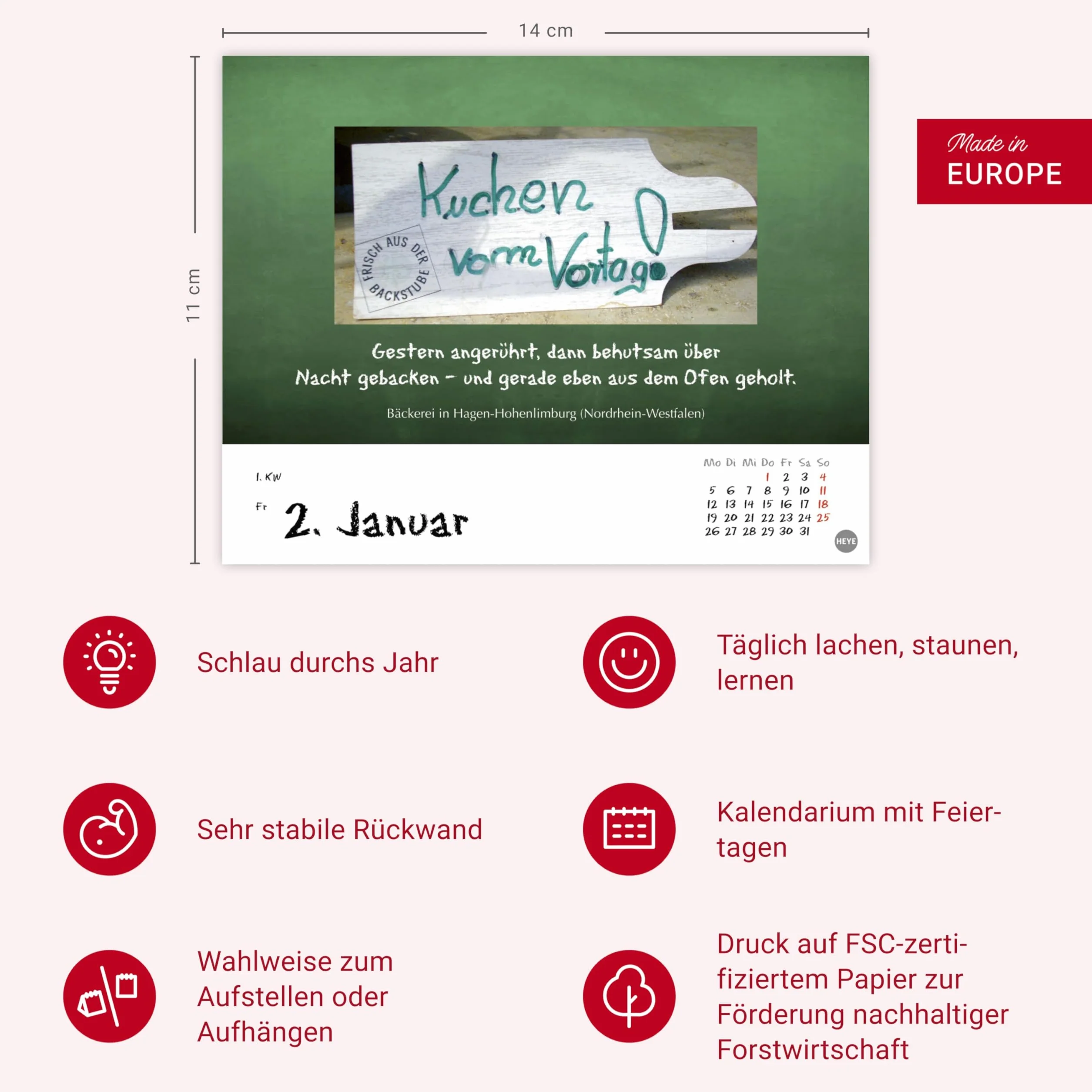 Bastian Sick Tagesabreißkalender 2026: Jeden letzten Dienstag im Montag - Witziger Sprachkalender mit Sprachverdrehern