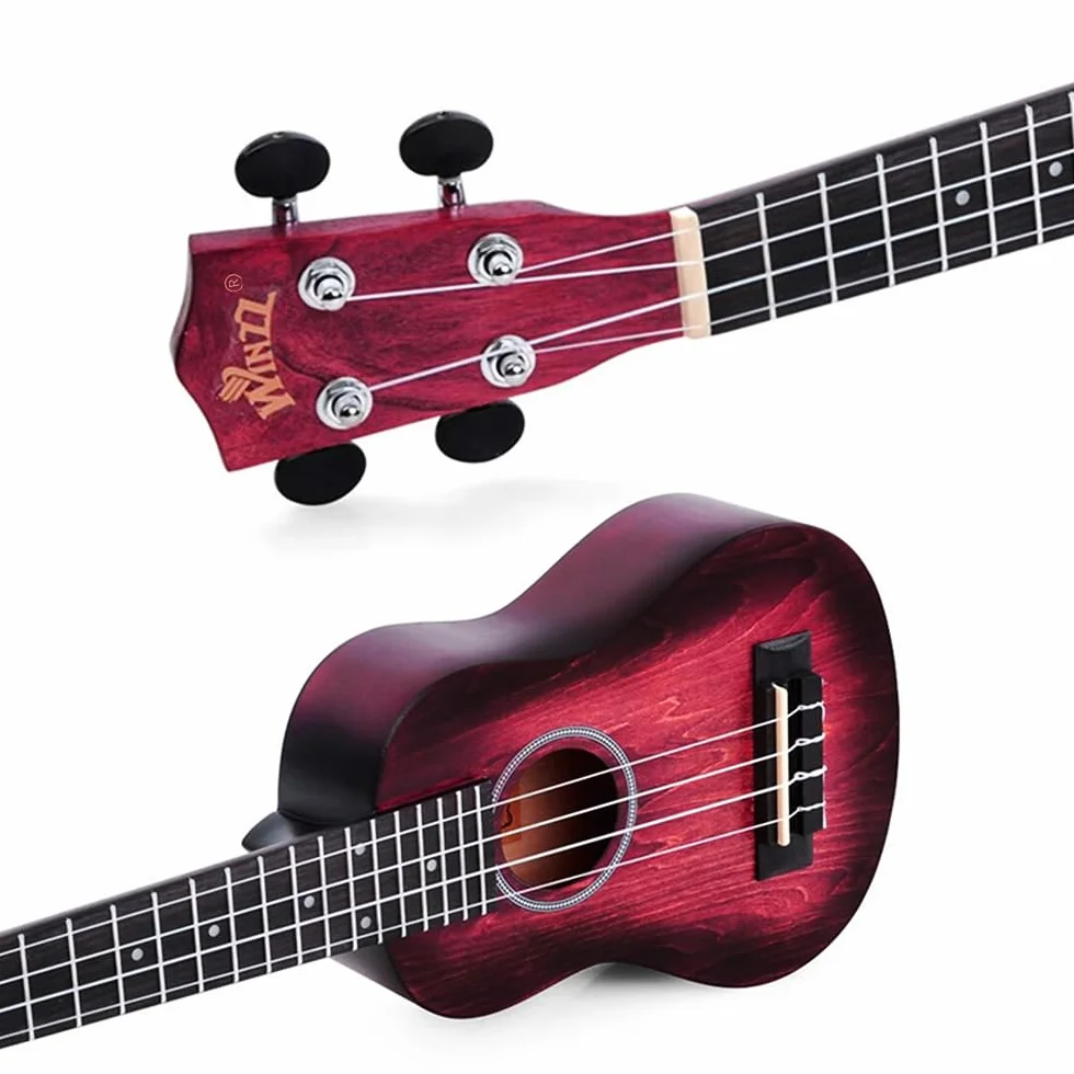 Winzz Ukulele Soprano dla dzieci zestaw startowy 21 cali 6 akcesoriów