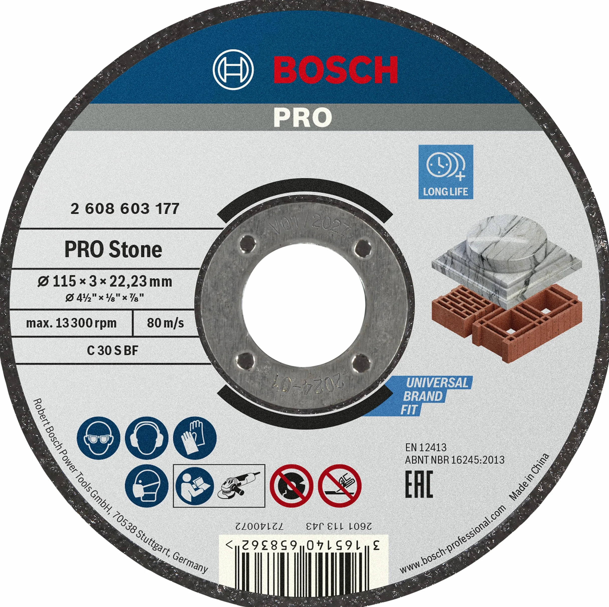 Bosch Tarcza Tnąca Stone LPP 115x2.5mm