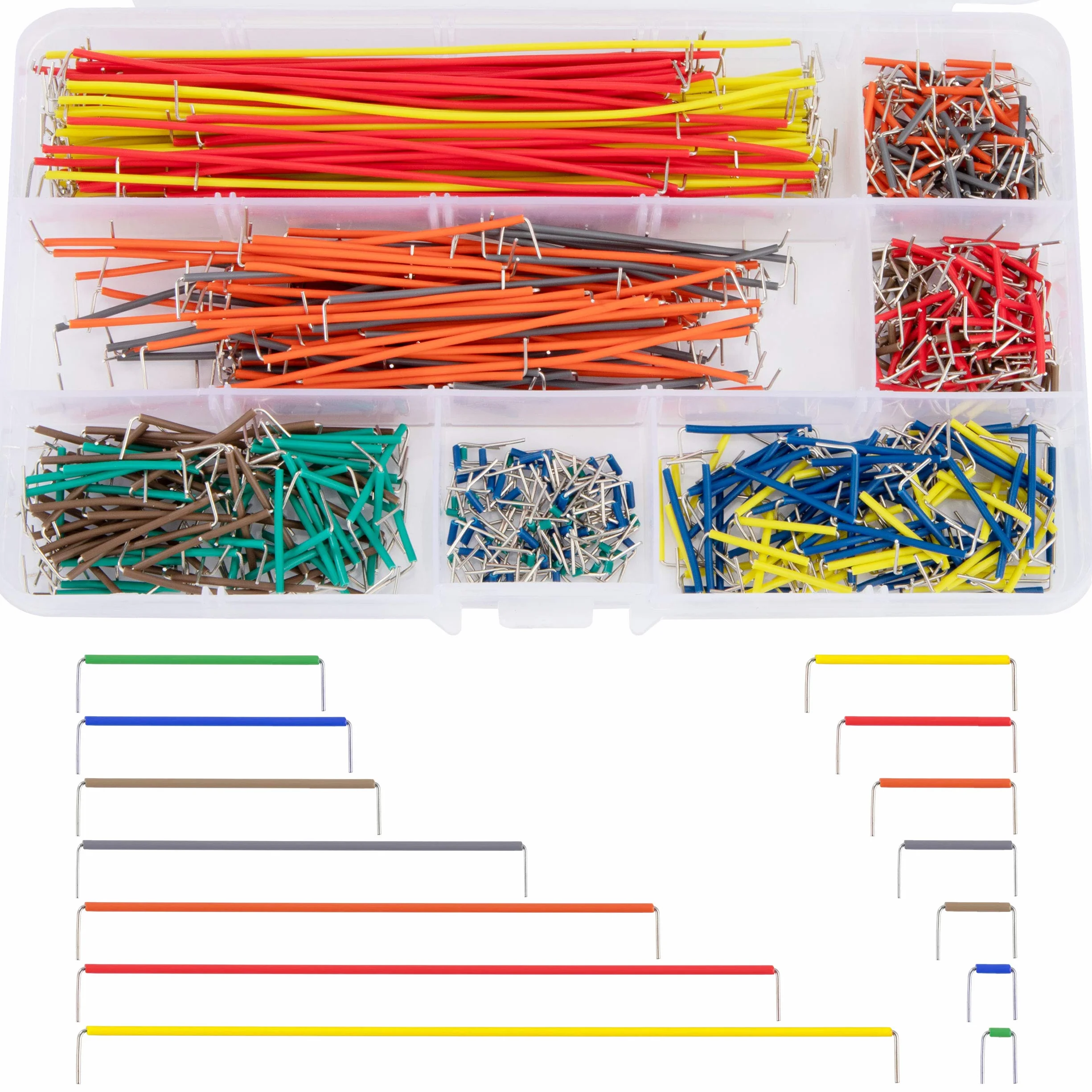 Kabel rozruchowy Breadboard Jumper Wire Kit Dupont 560 sztuk męskie na męskie 14 długości
