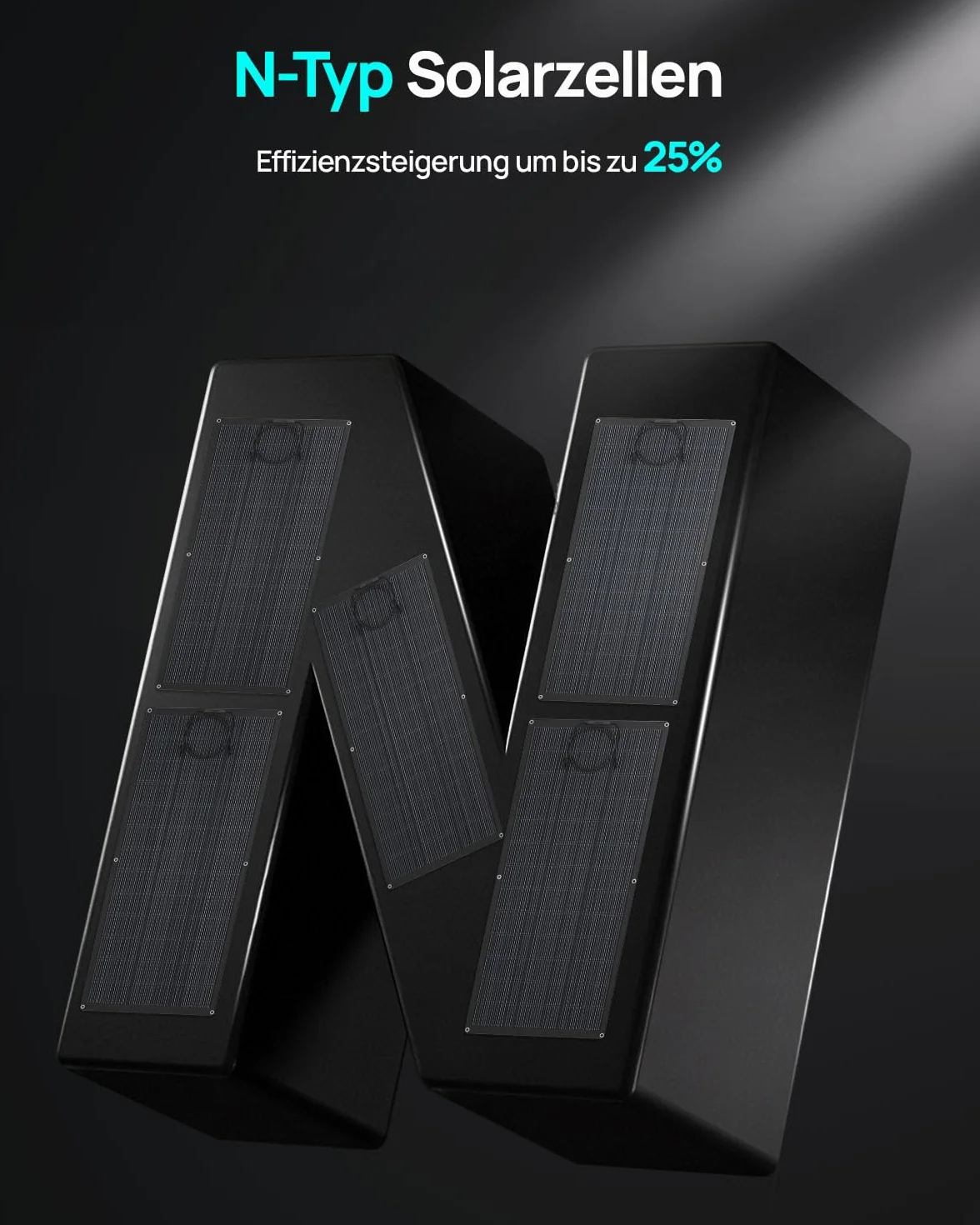 ECO-WORTHY Elastyczny panel słoneczny 200 W, materiał ETFE 18 BB, ogniwo mono, 25% wysoka konwersja, na balkon, do przyczepy kempingowej, łodzi, dachu, na kemping, do domu, jachtu, nierównych