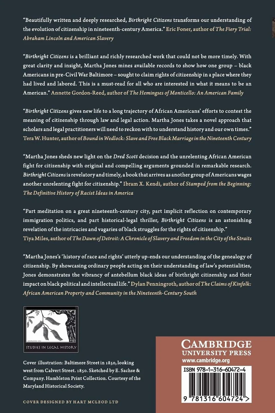 Birthright Citizens: A History of Race and Rights in Antebellum America