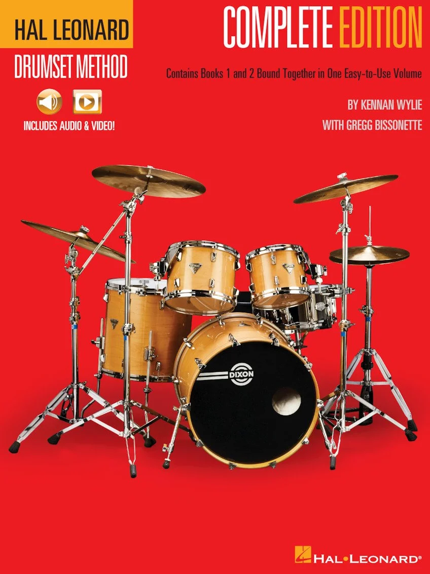 Hal Leonard Drumset Method Complete Edition Book Online Audio Books 1 & 2 Video