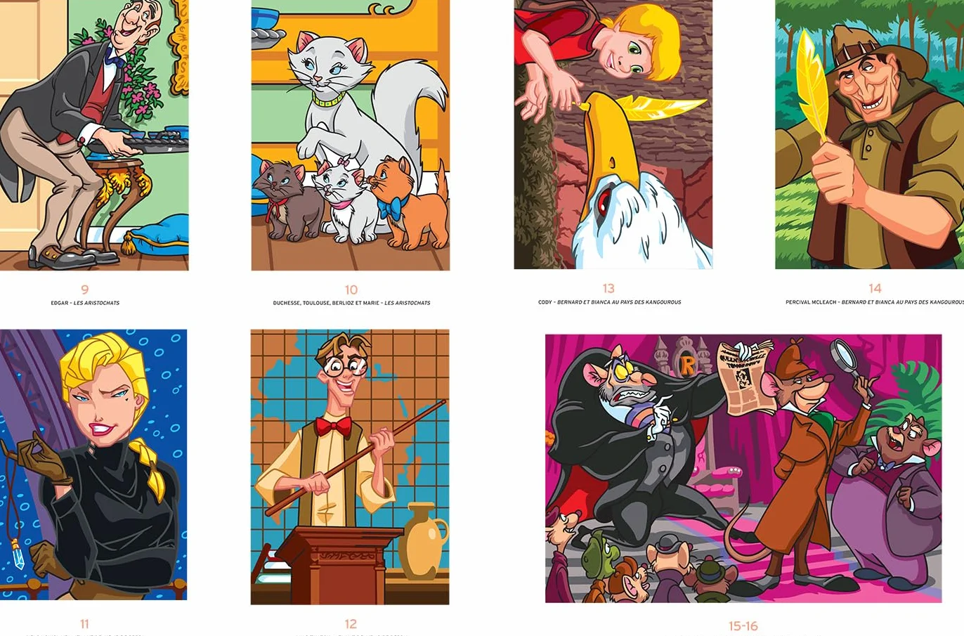 Coloriages mystères Disney Héros & Méchants la battle