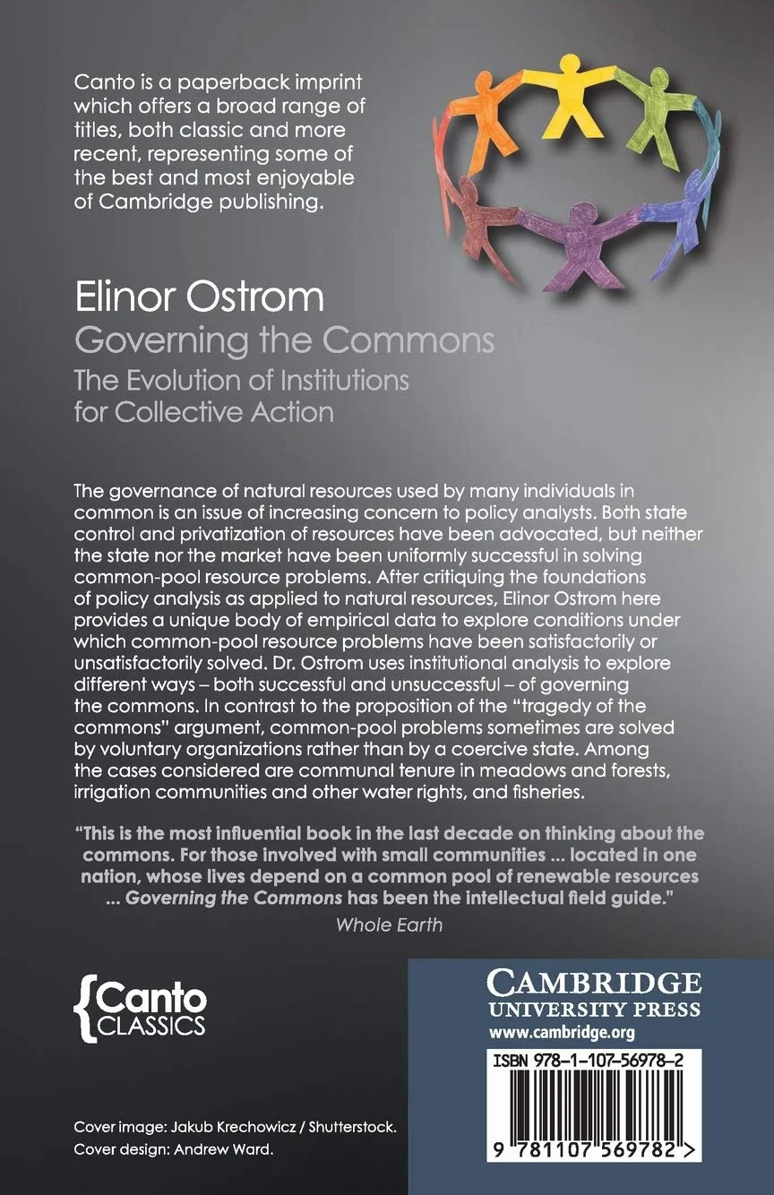 Governing the Commons: The Evolution of Institutions for Collective Action