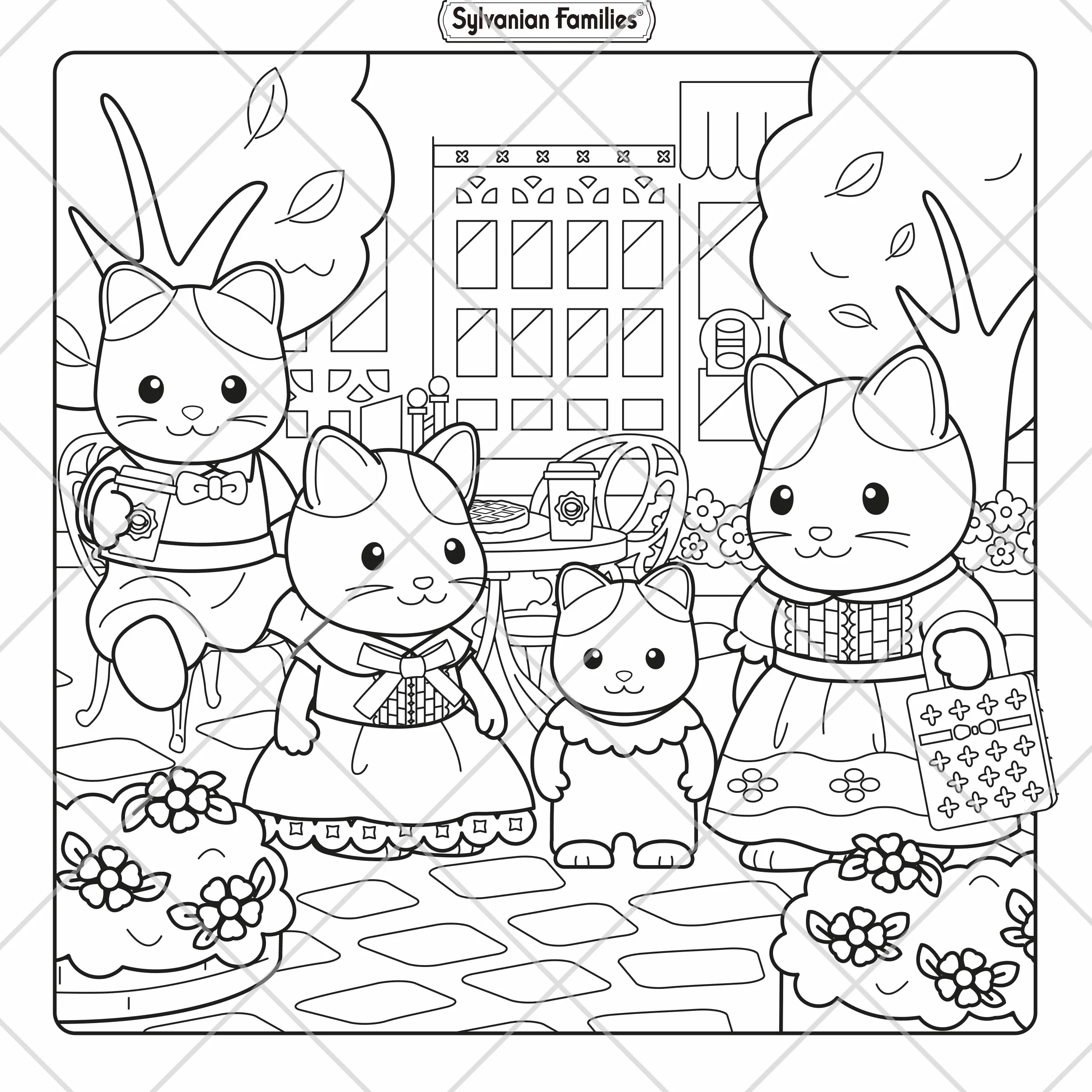 Sylvanian Families Cosy Adventures Colouring Book