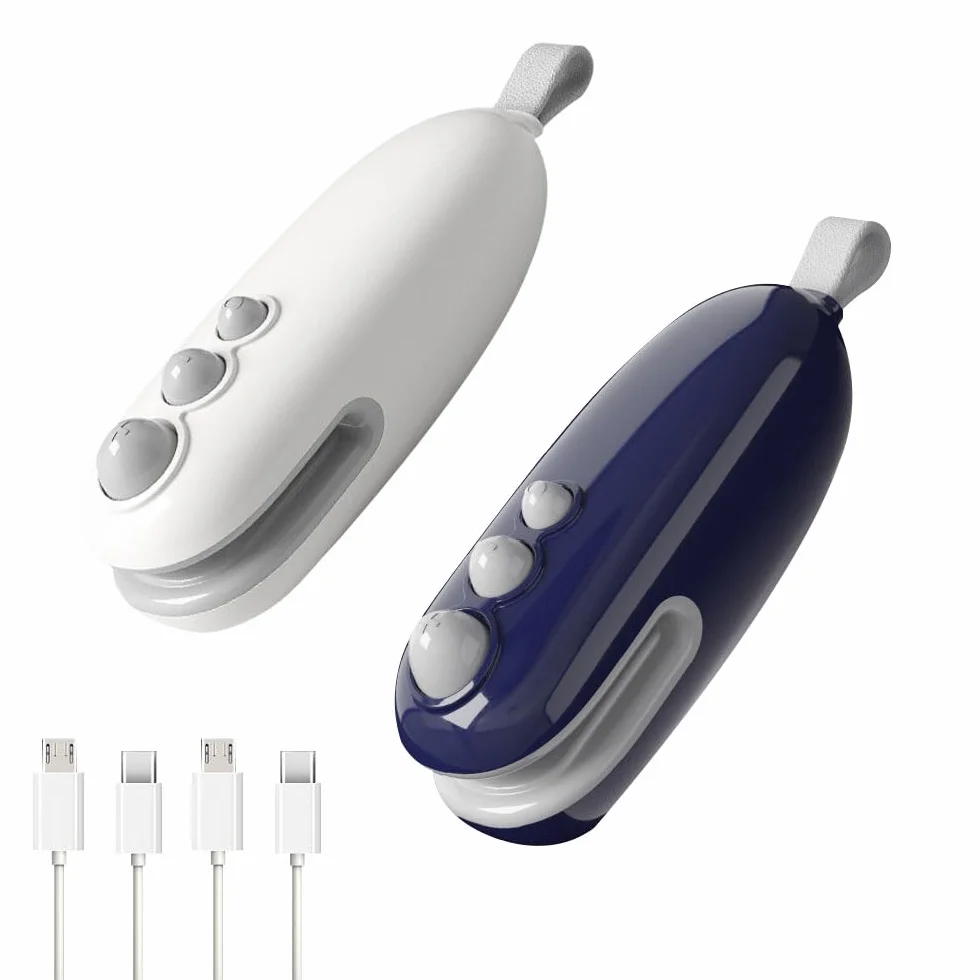 Mini Sealer 2 w 1 z obcinaczem Przenośna ręczna zgrzewarka USB do toreb plastikowych