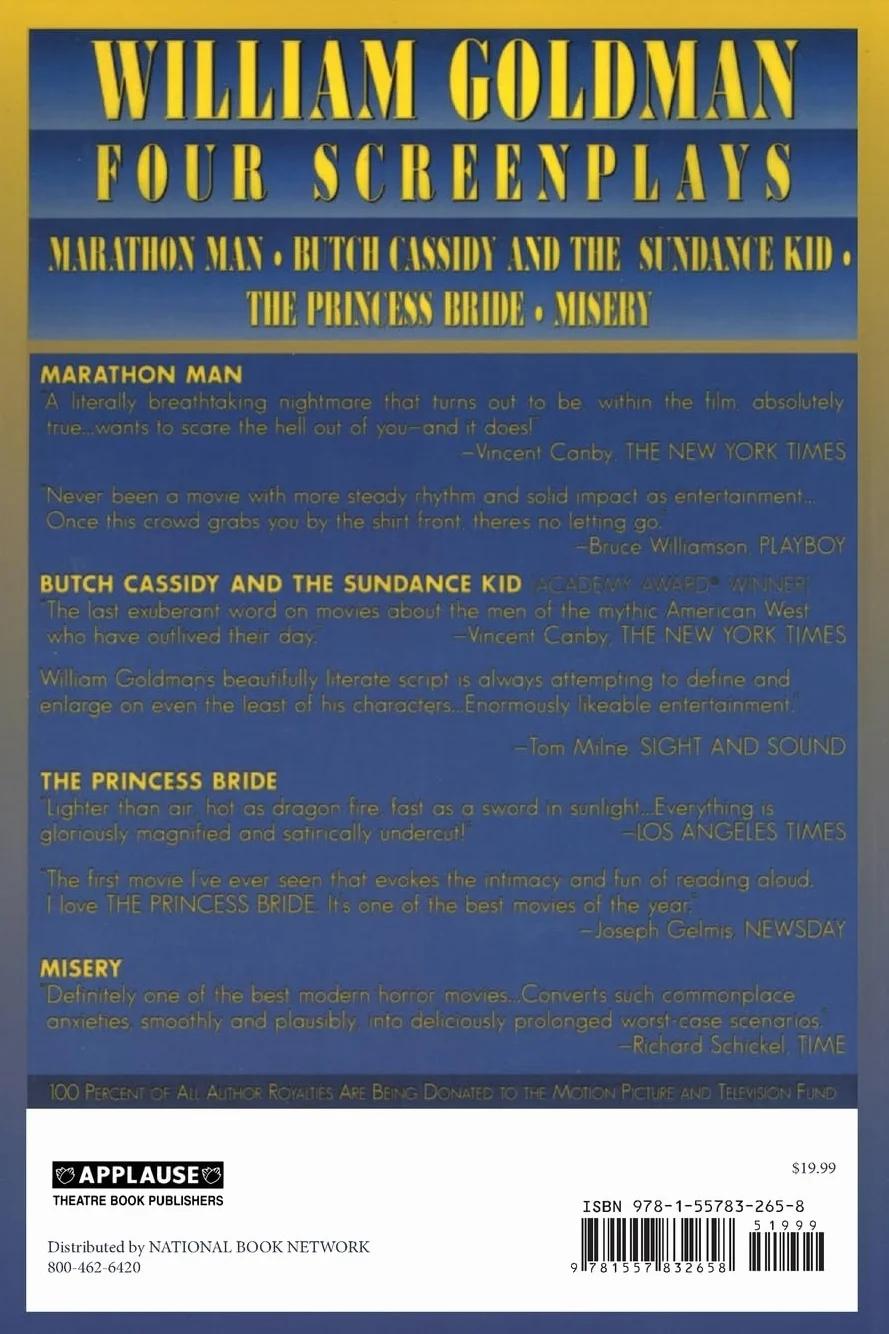 William goldman livre sur la musique: Four Screenplays with Essays