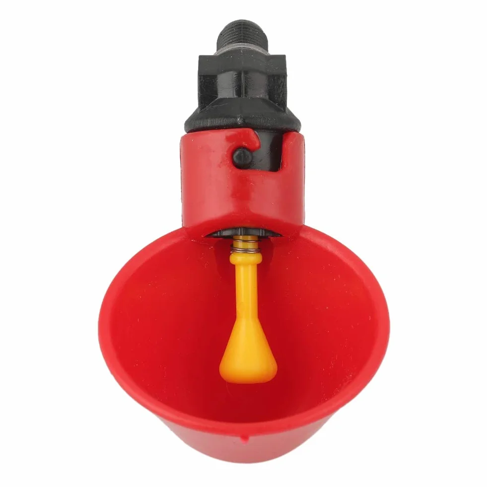 Nikou 10 szt. automatyczne kubki do picia kurczaka - kubki do picia wody drobiu, plastikowy karmnik do picia, podajnik pisklęta ptasiej kury, dla ptaków przepiórczych zwierząt domowych kurczaka