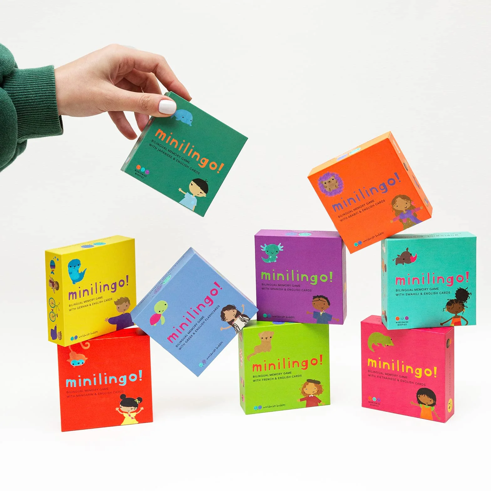 Minilingo Flashcards: Bilingual Memory Game With Spanish & English Cards