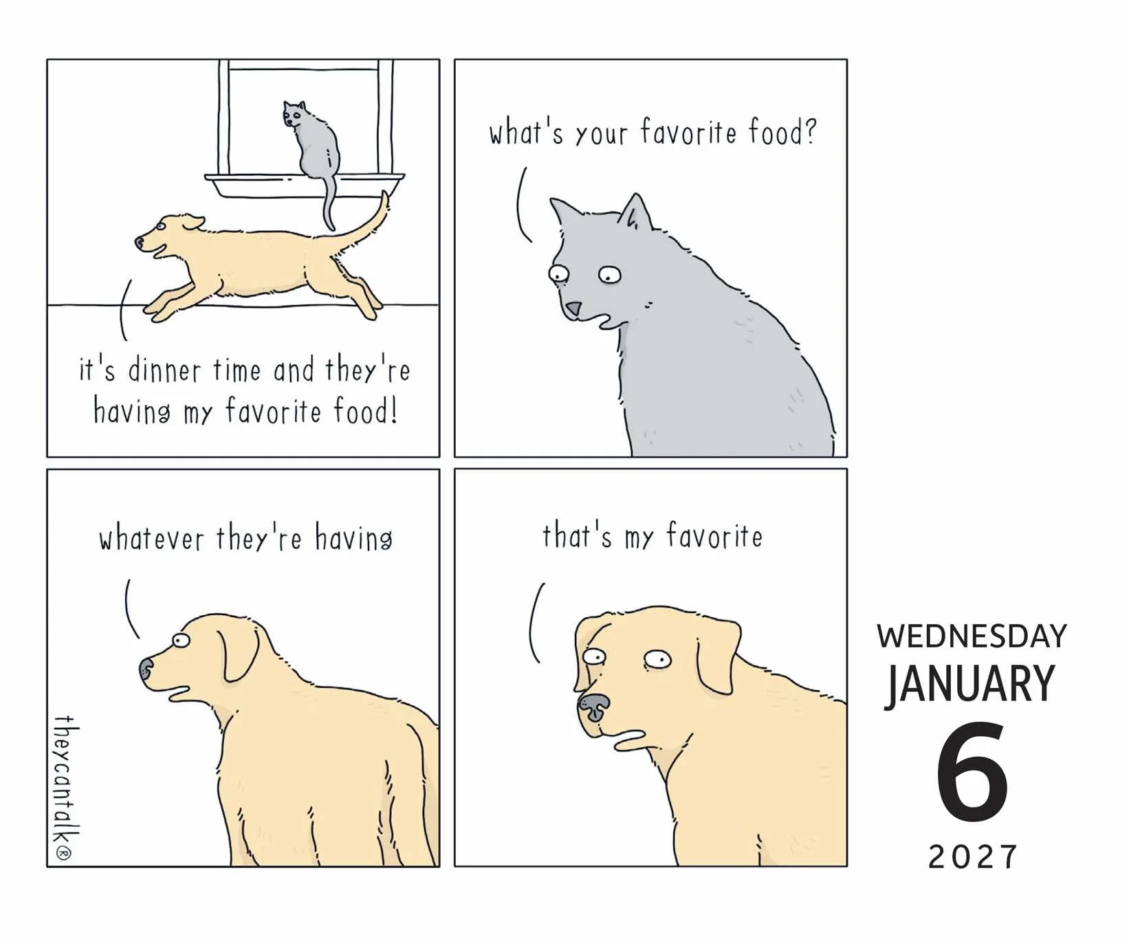 They Can Talk Comics 2027 Day-to-Day Calendar: What's in the Jacket?!