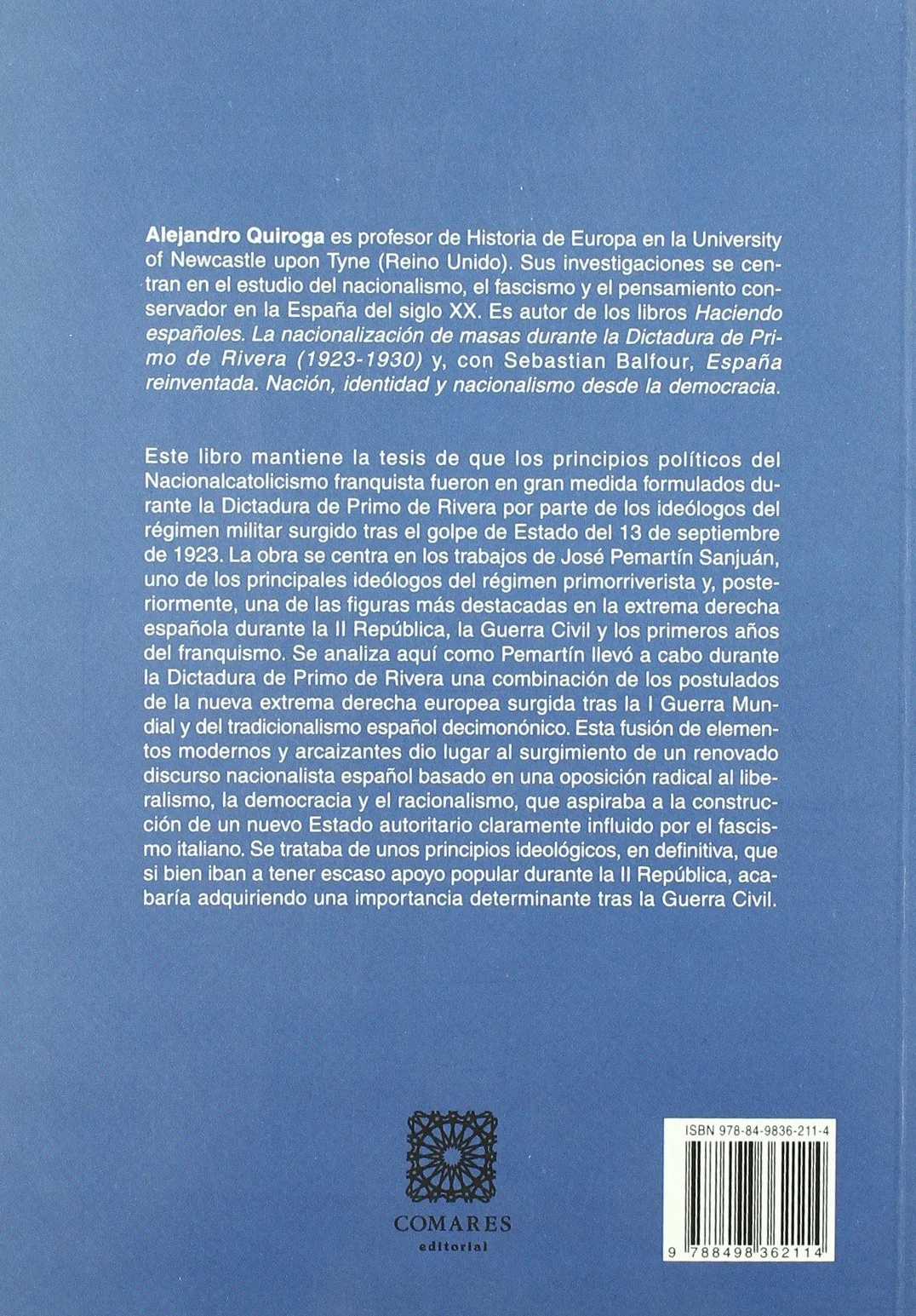 Los orígenes del nacionalcatolicismo: José Pemartín y la dictadura de Primo de Rivera