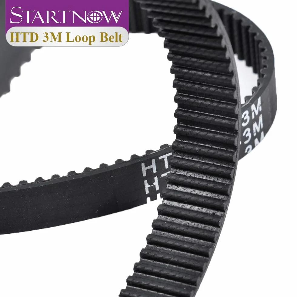 Startnow HTD 3M Series pas rozrządu z zamkniętą pętlą 3M-225-10 255 mm 384 8-17 mm (3M-300-10)
