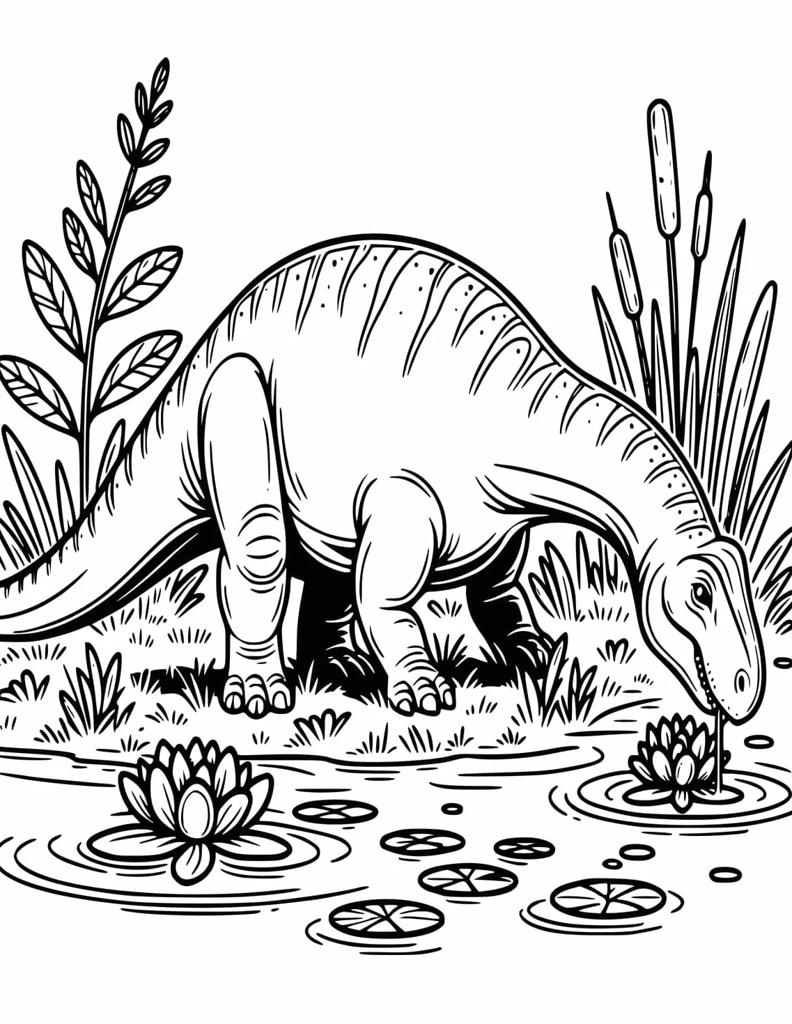 Dinosaur Coloring Book for Kids Ages 4-8: Prehistoric Dino Colouring for Boys & Girls