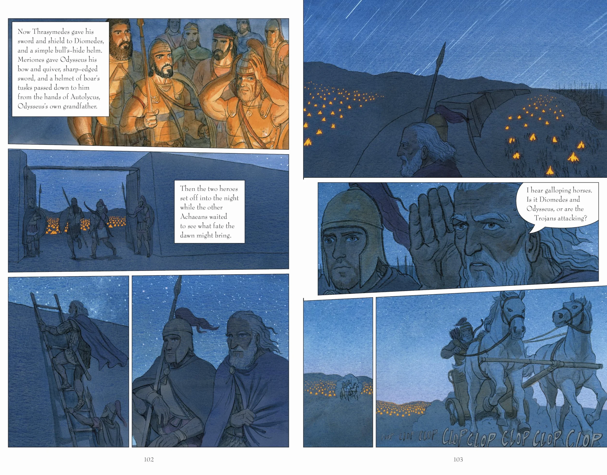 The Iliad: Homer's exciting ancient Greek myth told in pacy full-colour graphic novel form for YA readers