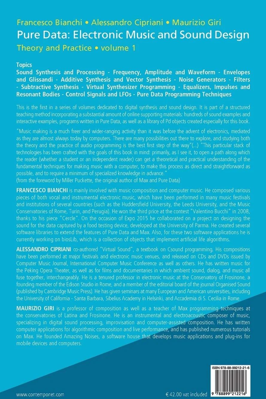 Pure Data: Electronic Music and Sound Design - Theory and Practice - Volume 1