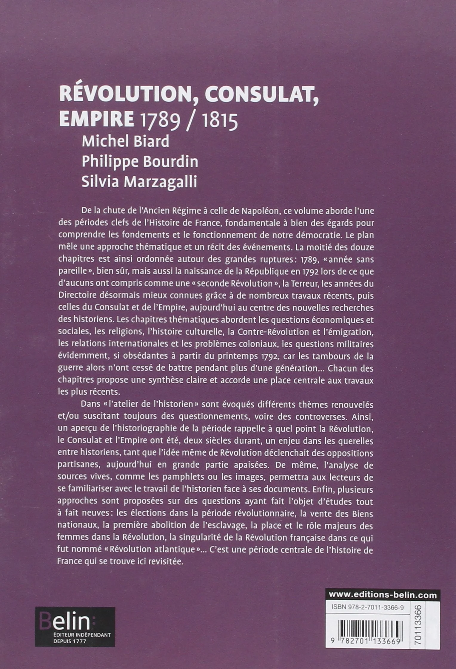 Révolution, Consulat, Empire: 1789-1815