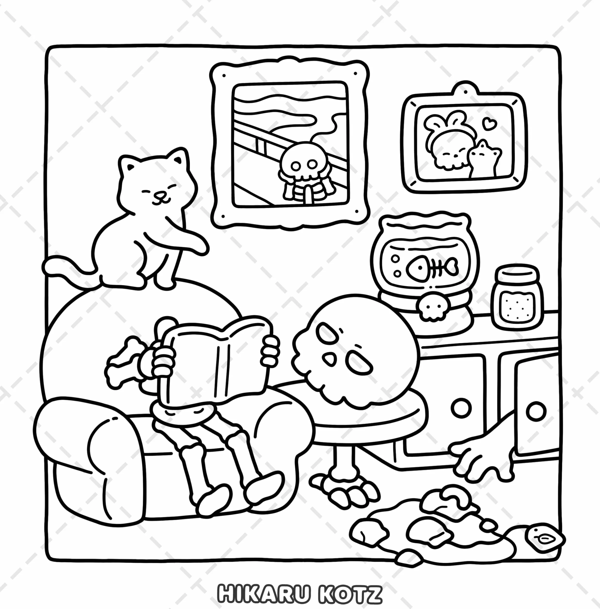 Silly Spooky: Cozy and Funny Coloring Book for Adults and Teens