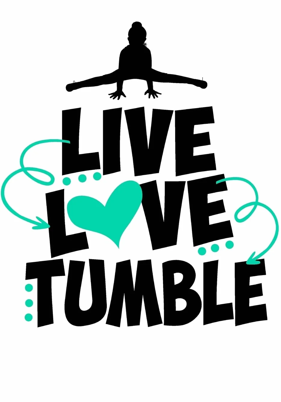 Live Love Tumble: Gymnastics Activity Book & Gratitude Diary Gift for Gymnasts