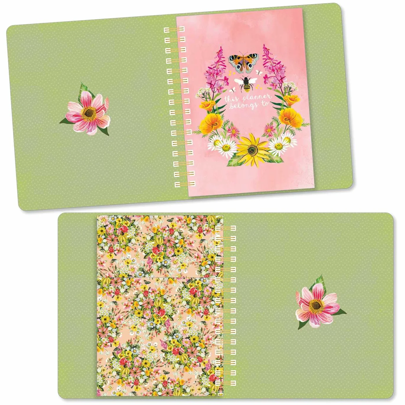Katie Daisy 2026 Deluxe Weekly Planner Flowers Always