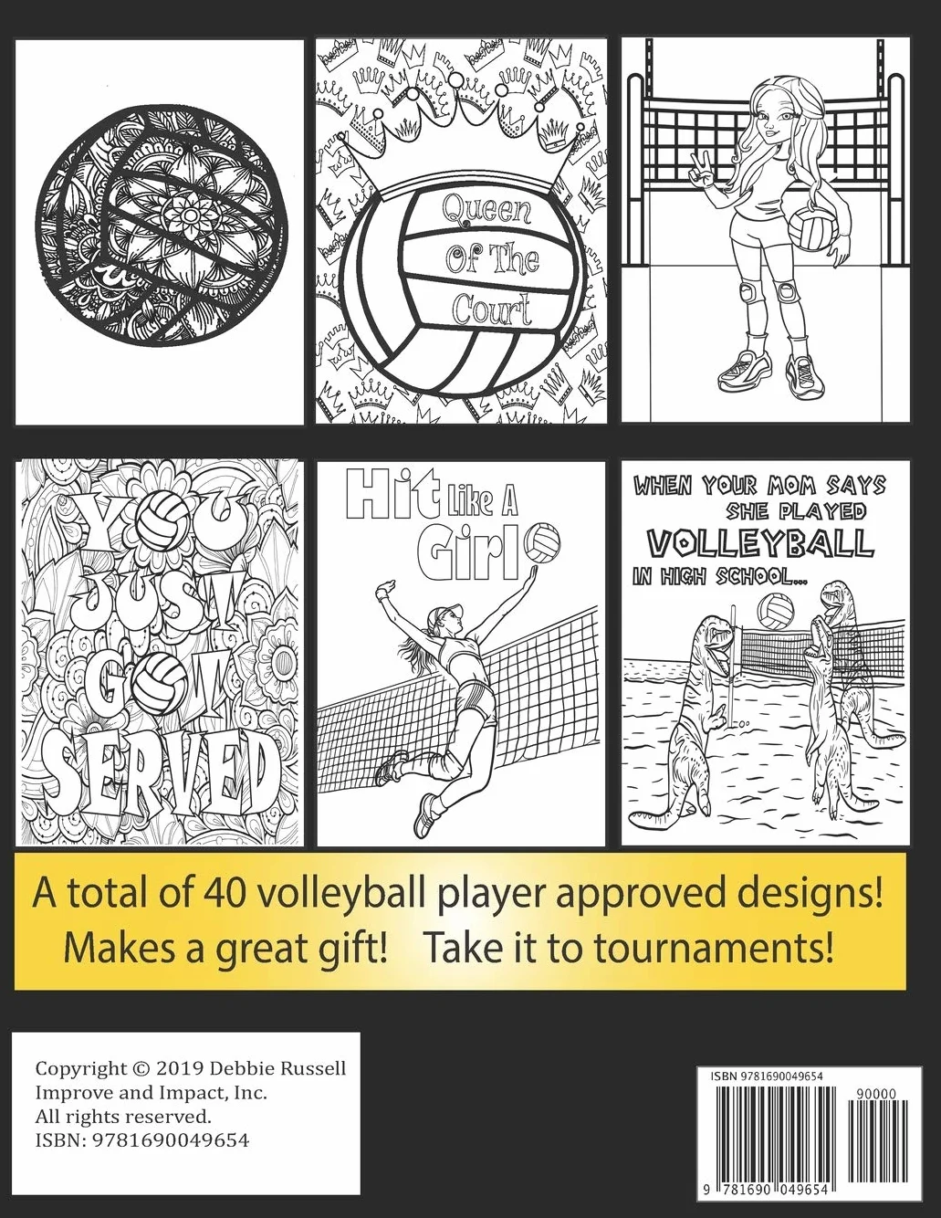 The Big Volleyball Coloring Book: An Amazing Volleyball Coloring Book For Teens and Adults: 1
