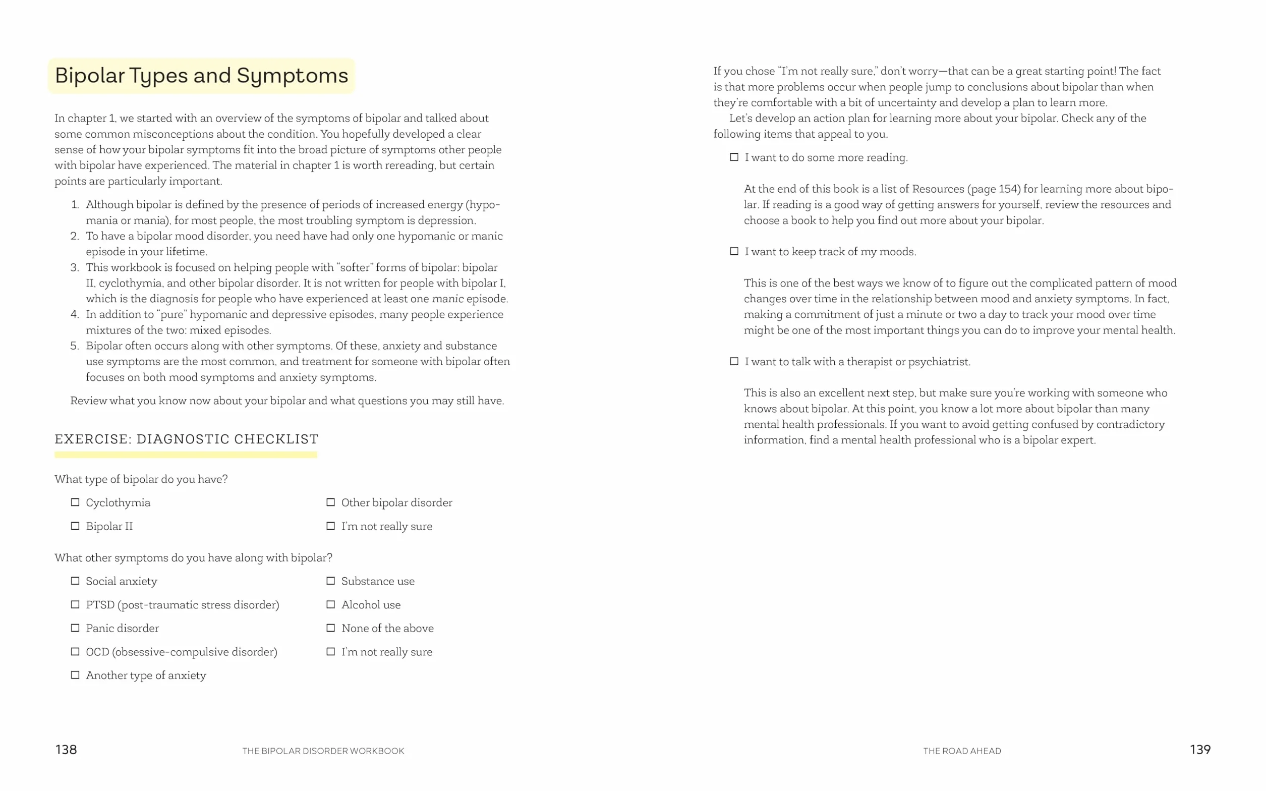 The Bipolar Disorder Workbook: Tools and Resources for Bipolar II and Cyclothymia