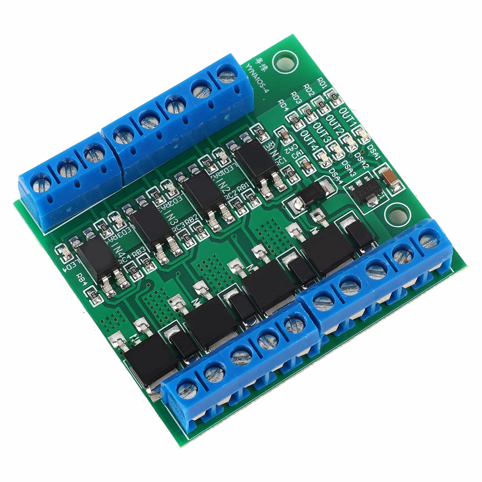 Płyta Mosfet PWM 4 Kanałowy Obwód Wzmacniacza PLC 3-20V do 3.7-27VDC 10A moduł Sterownika moduł MOS FET