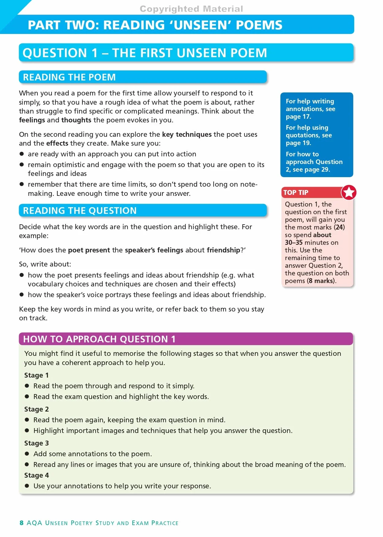 AQA English Literature Unseen Poetry Study and Exam Practice York Notes GCSE - for 2026, 2027 exams: York Notes Series