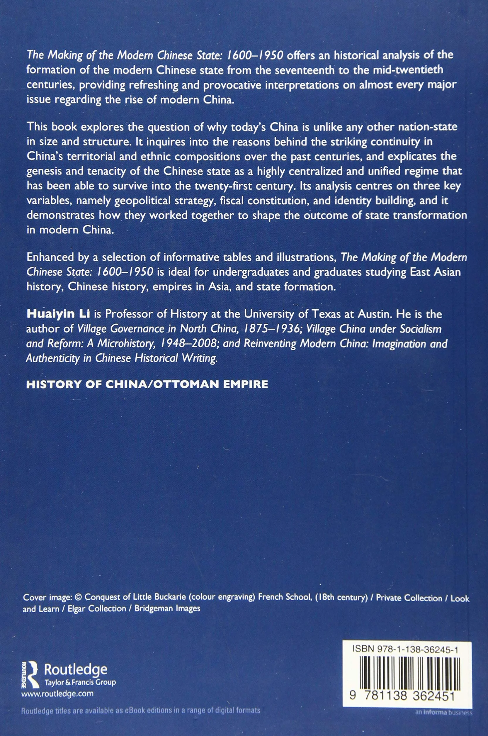 The Making of the Modern Chinese State: 1600–1950