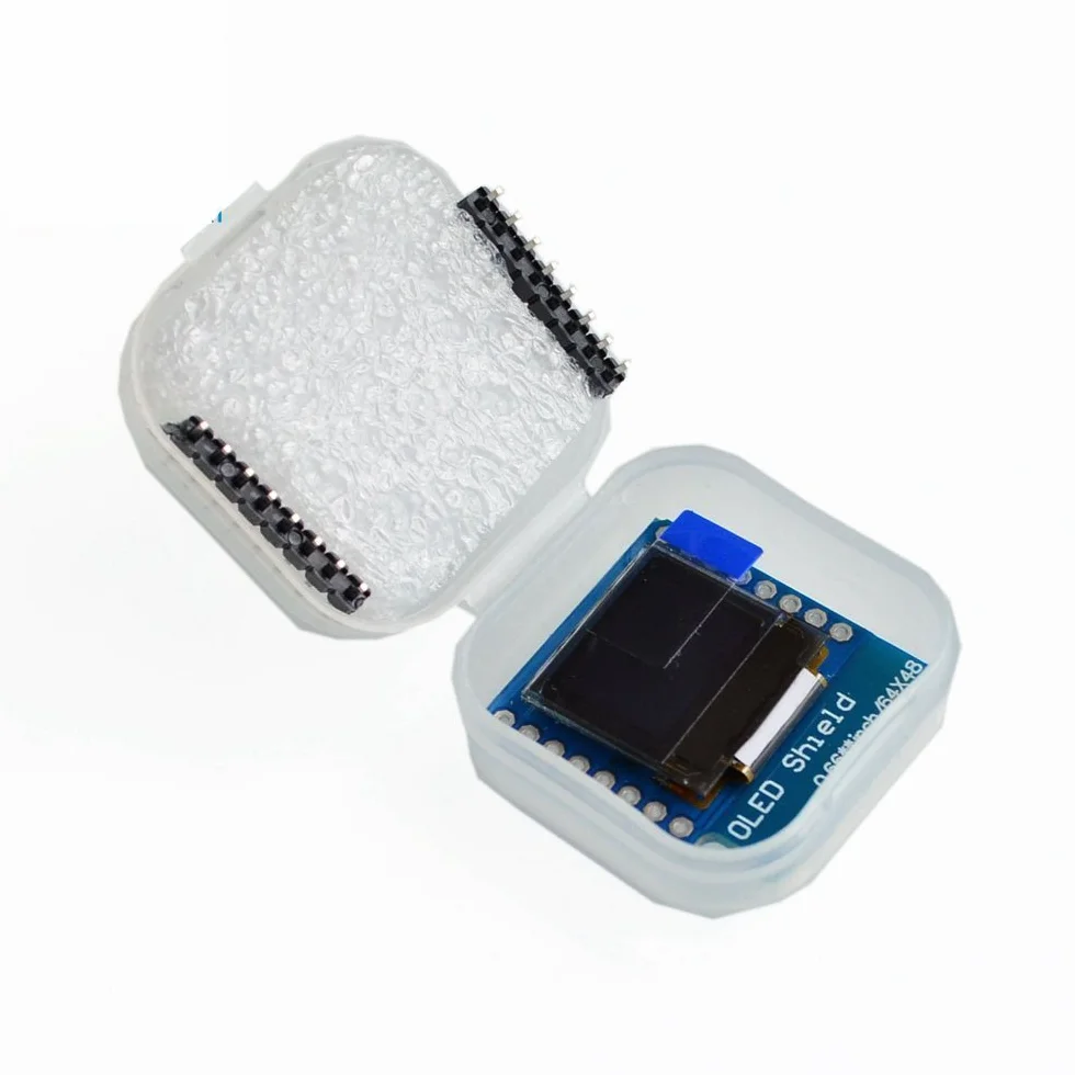 DollaTek Moduł wyświetlacza OLED Shield 0,66" 64 x 48 moduł LCD IIC/I2C