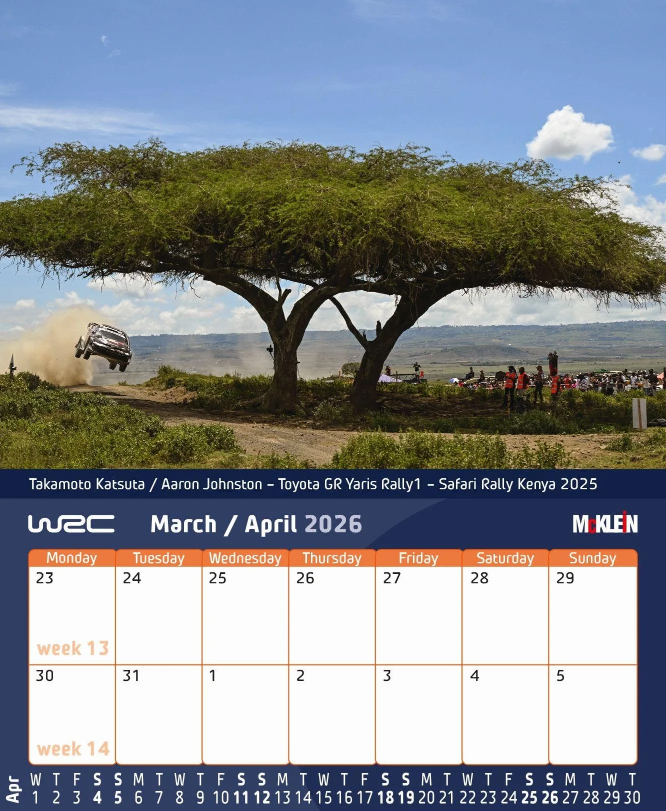 2026 Desktop Rally Calendar
