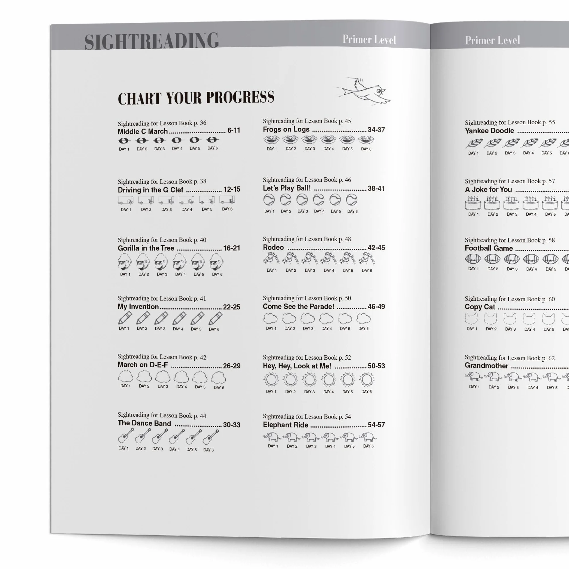Nancy faber : piano adventures primer level - sightreading book