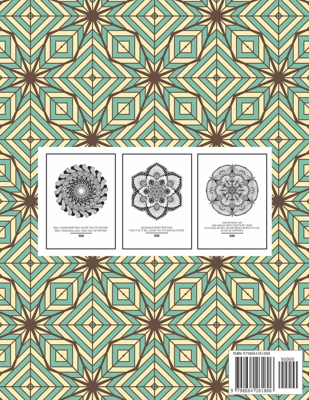 Mandalas of Rumi: Adult Coloring Book with Rumi Poetry Quotes for Meditation, Contemplation and Relaxation.: 1
