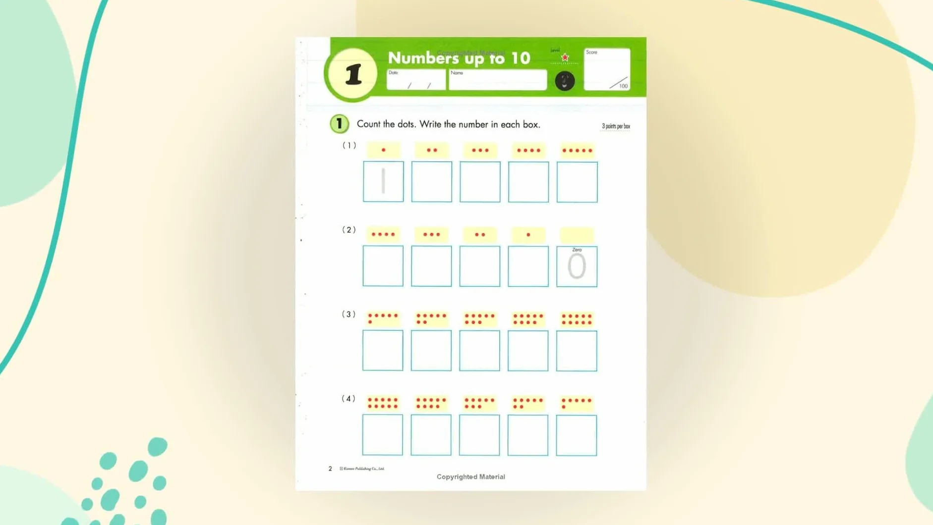 Kumon Grade 1 Geometry & Measurement Math Workbook